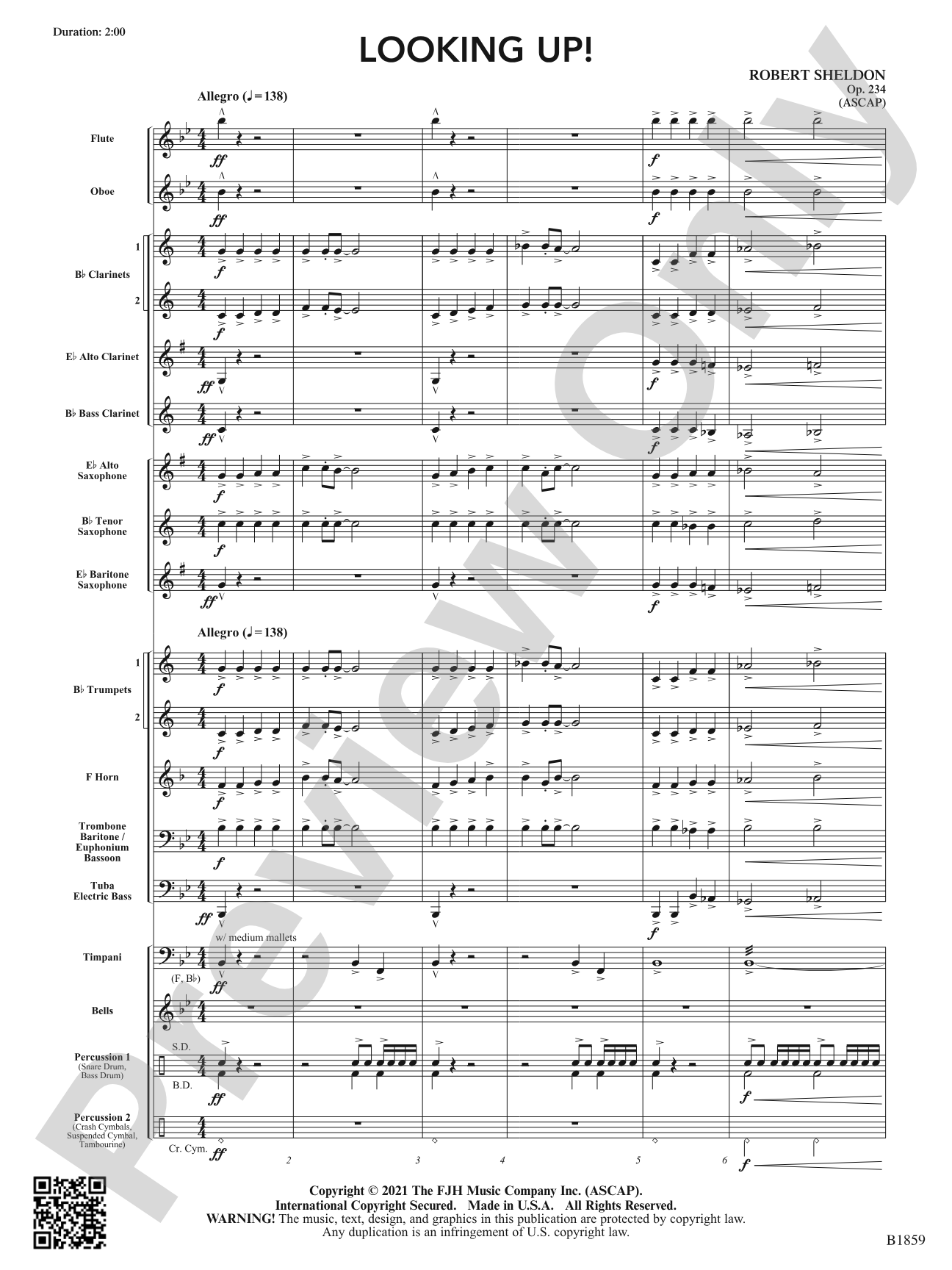 Looking Up!: Concert Band Conductor Score & Parts