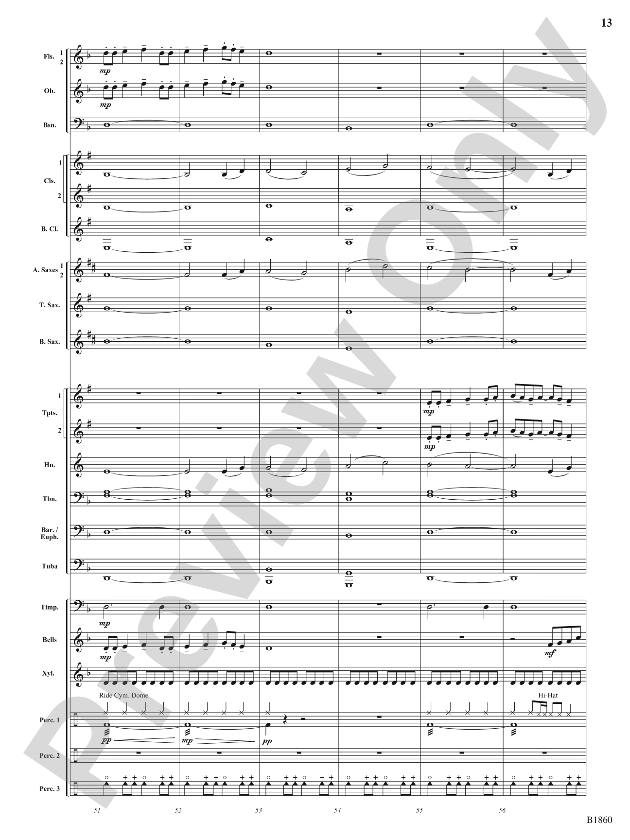 Flashfire: Concert Band Conductor Score & Parts