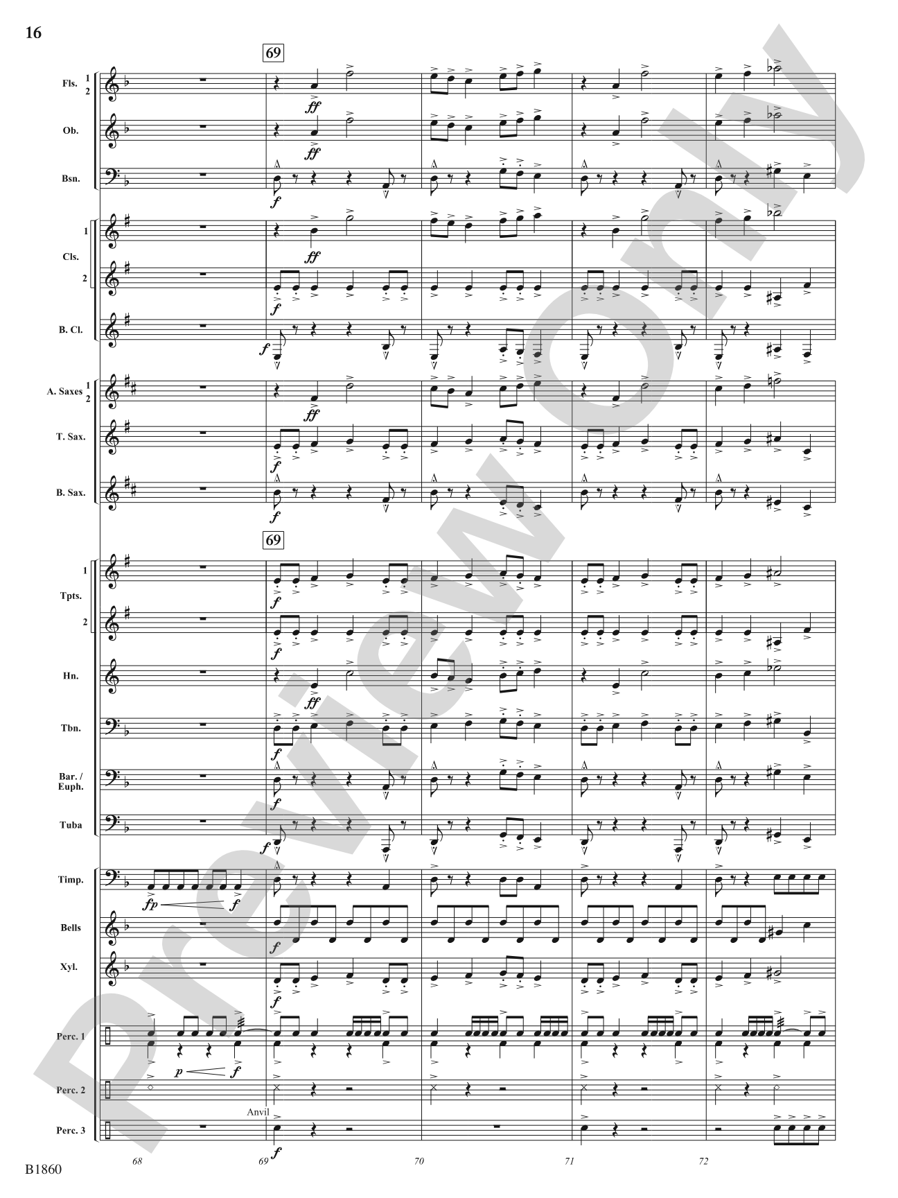 Flashfire: Concert Band Conductor Score & Parts