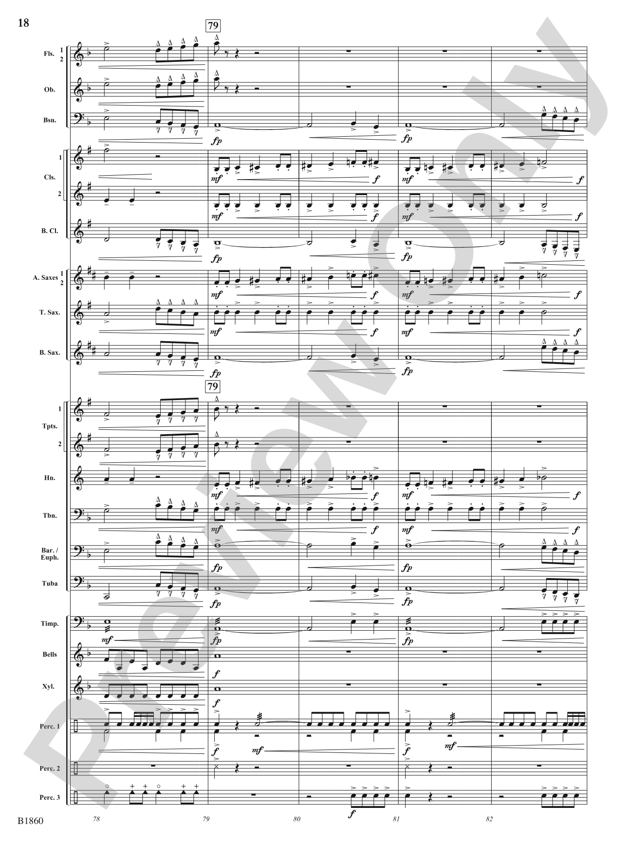 Flashfire: Concert Band Conductor Score & Parts