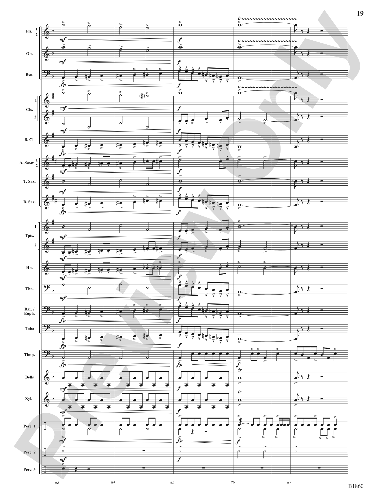 Flashfire: Concert Band Conductor Score & Parts