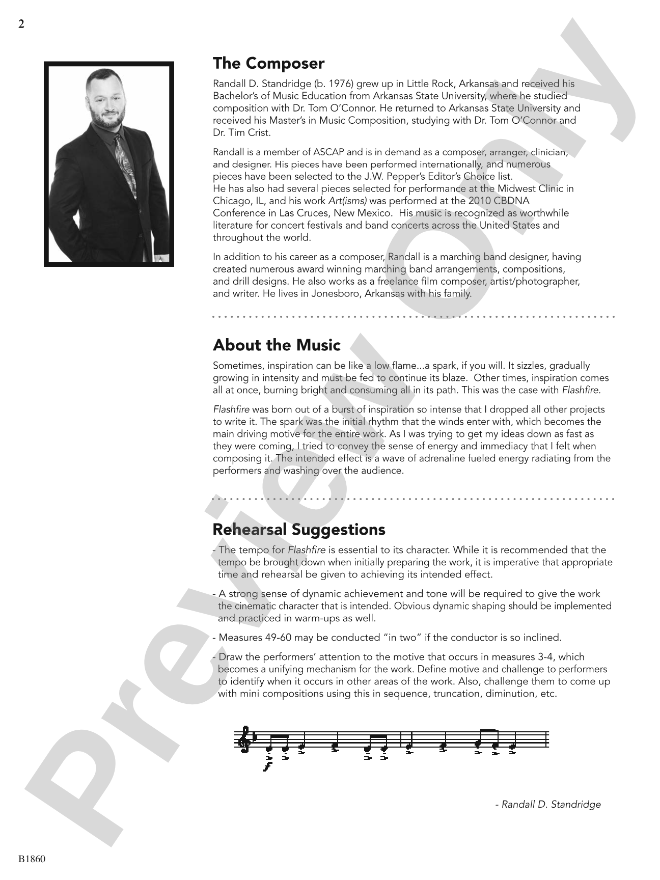 Flashfire: Concert Band Conductor Score & Parts