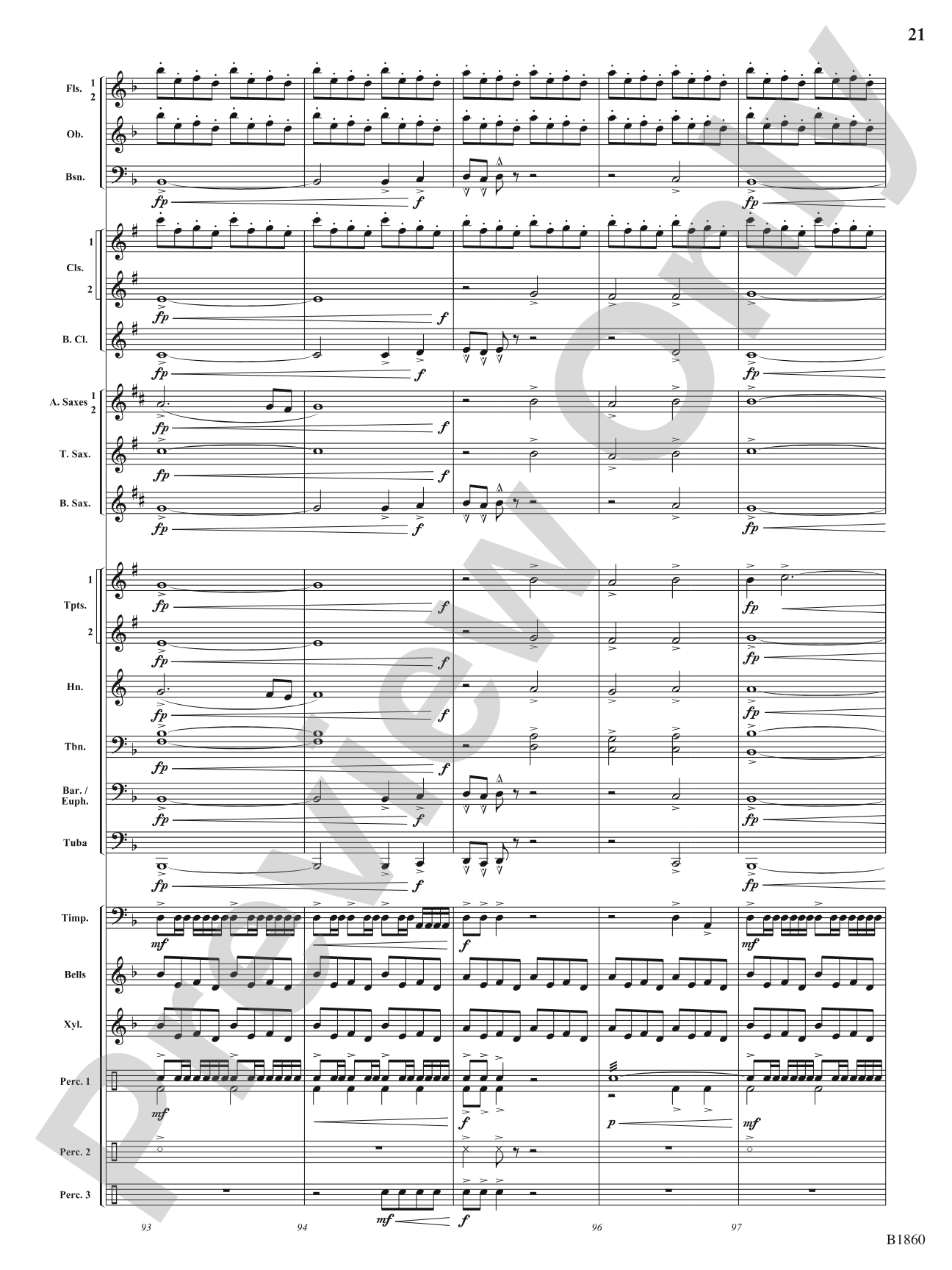 Flashfire: Concert Band Conductor Score & Parts