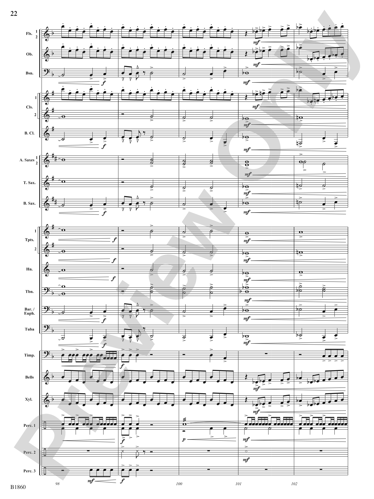 Flashfire: Concert Band Conductor Score & Parts