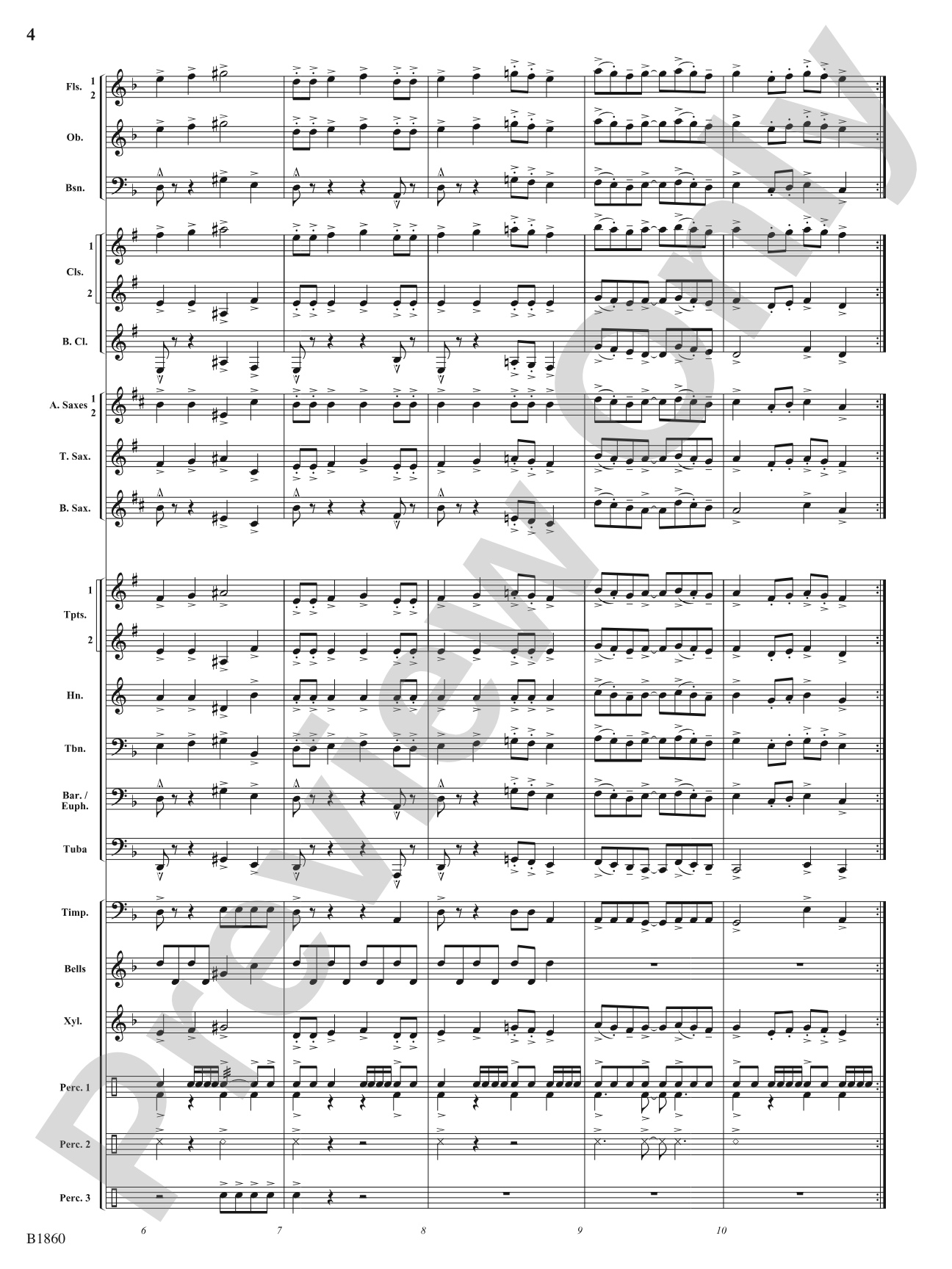 Flashfire: Concert Band Conductor Score & Parts