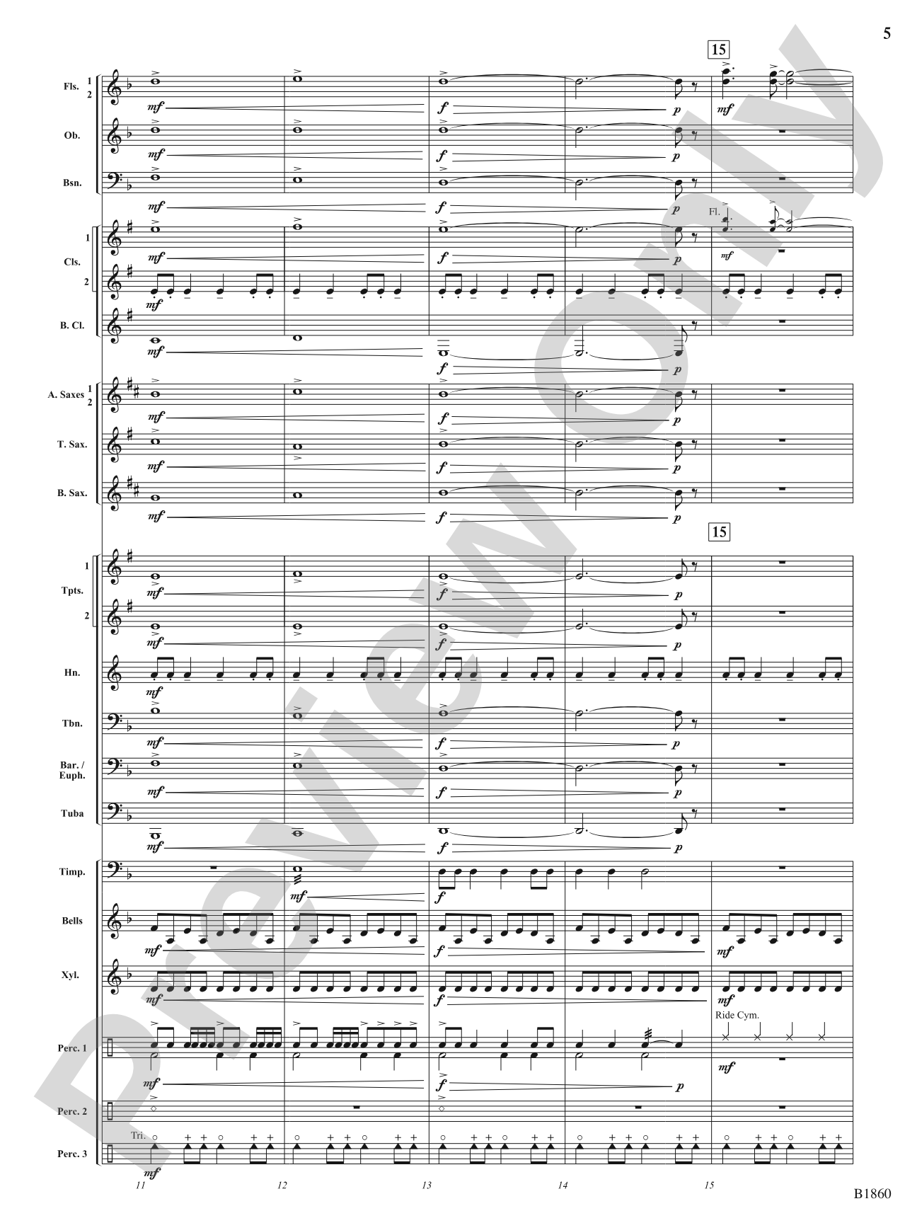 Flashfire: Concert Band Conductor Score & Parts