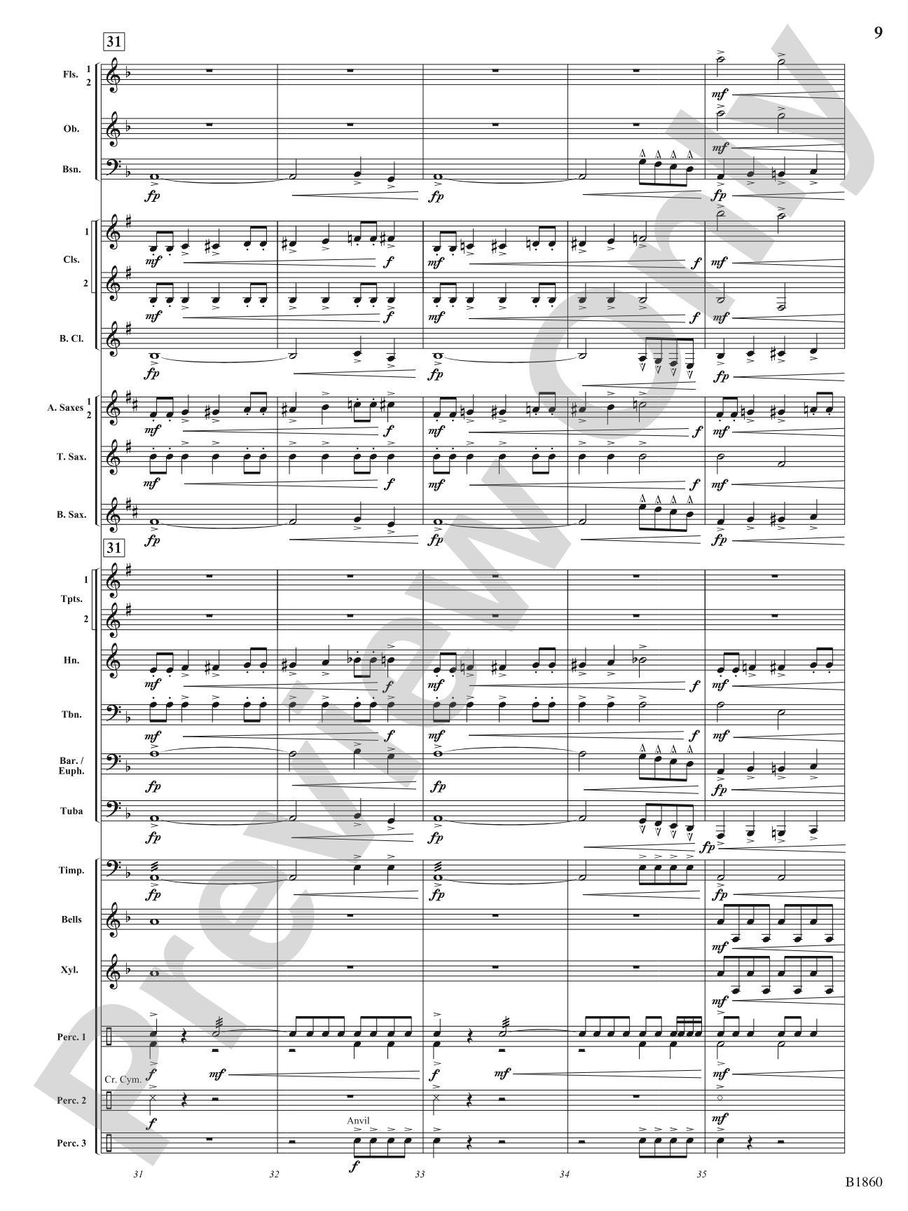 Flashfire: Concert Band Conductor Score & Parts