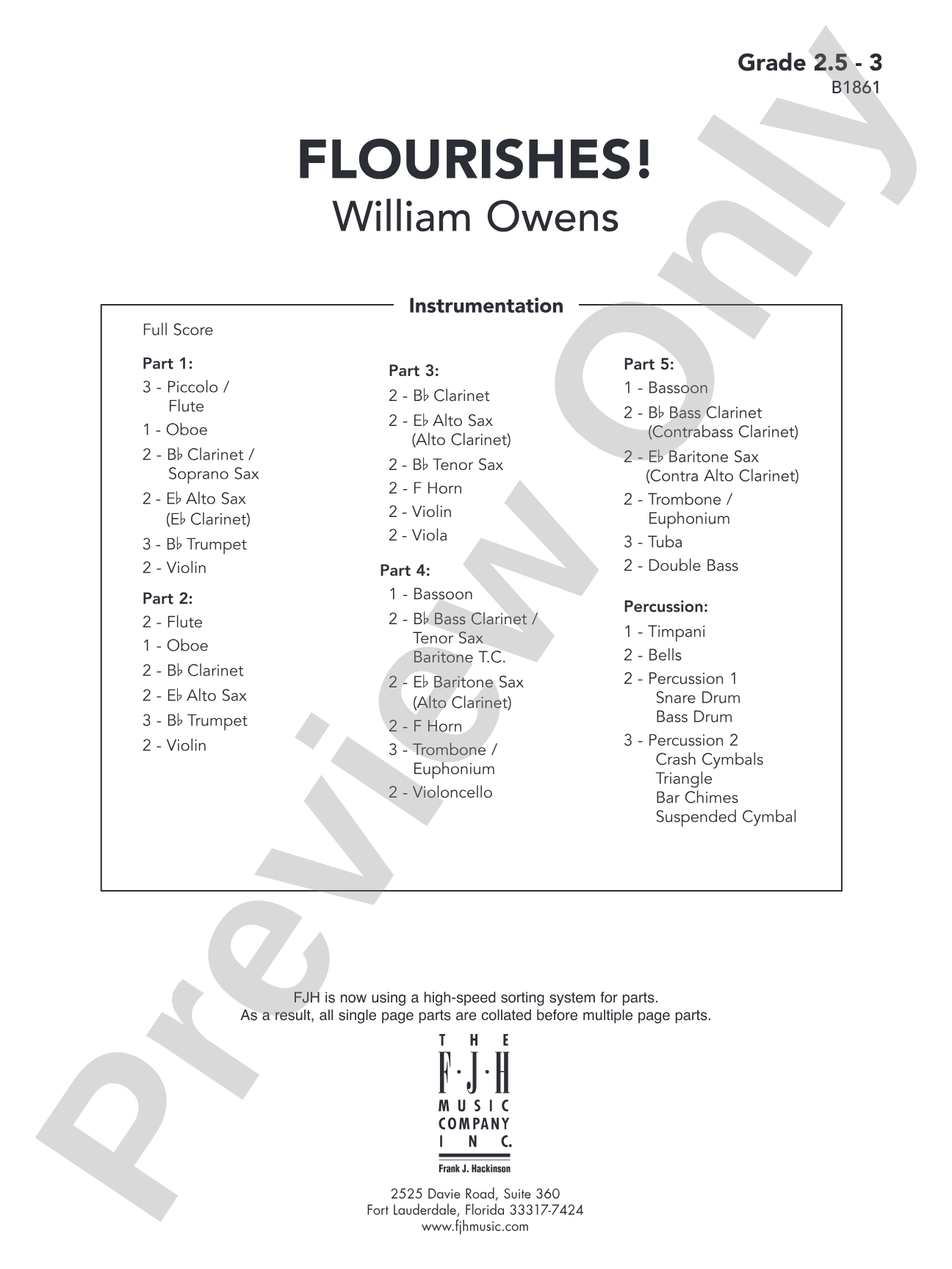 Flourishes!: Flexible Band/String Ensemble Score & Parts