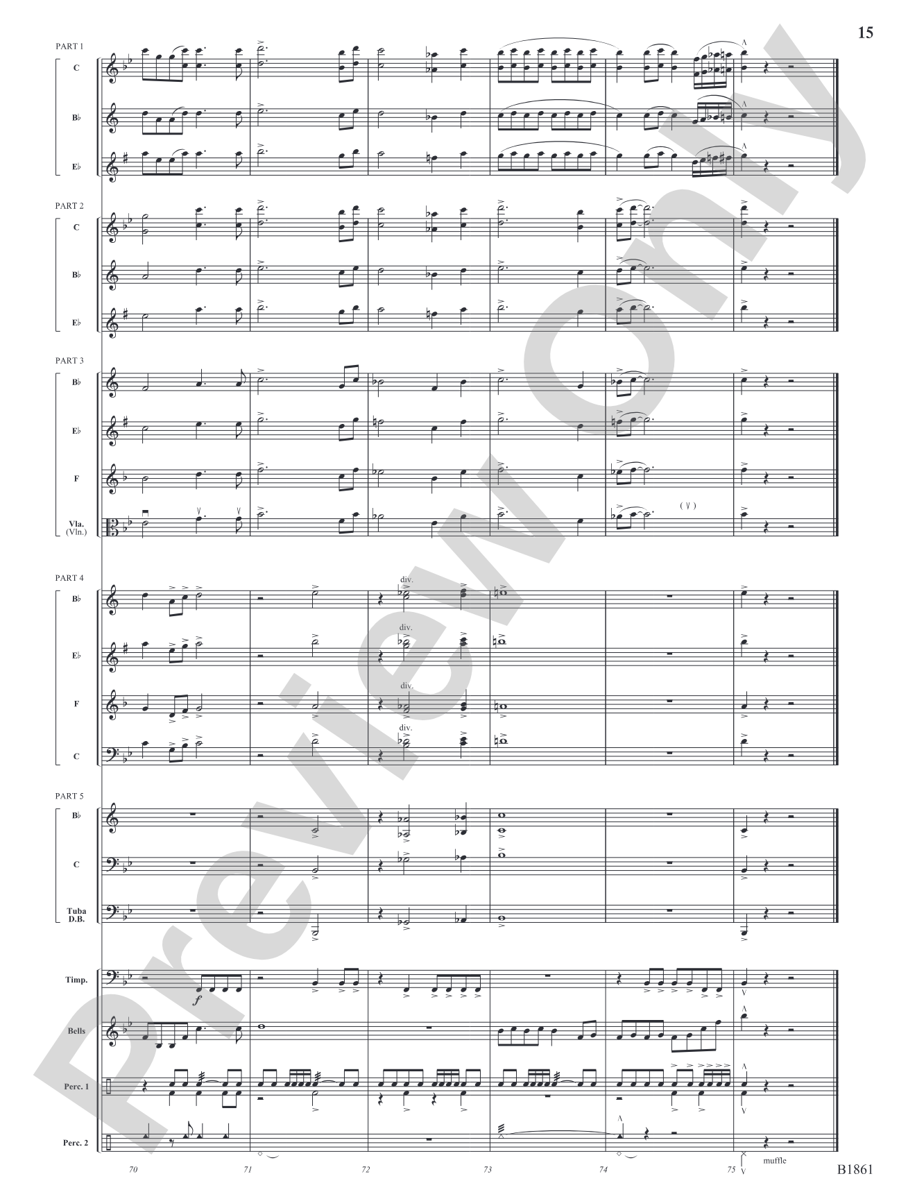Flourishes!: Flexible Band/String Ensemble Score & Parts