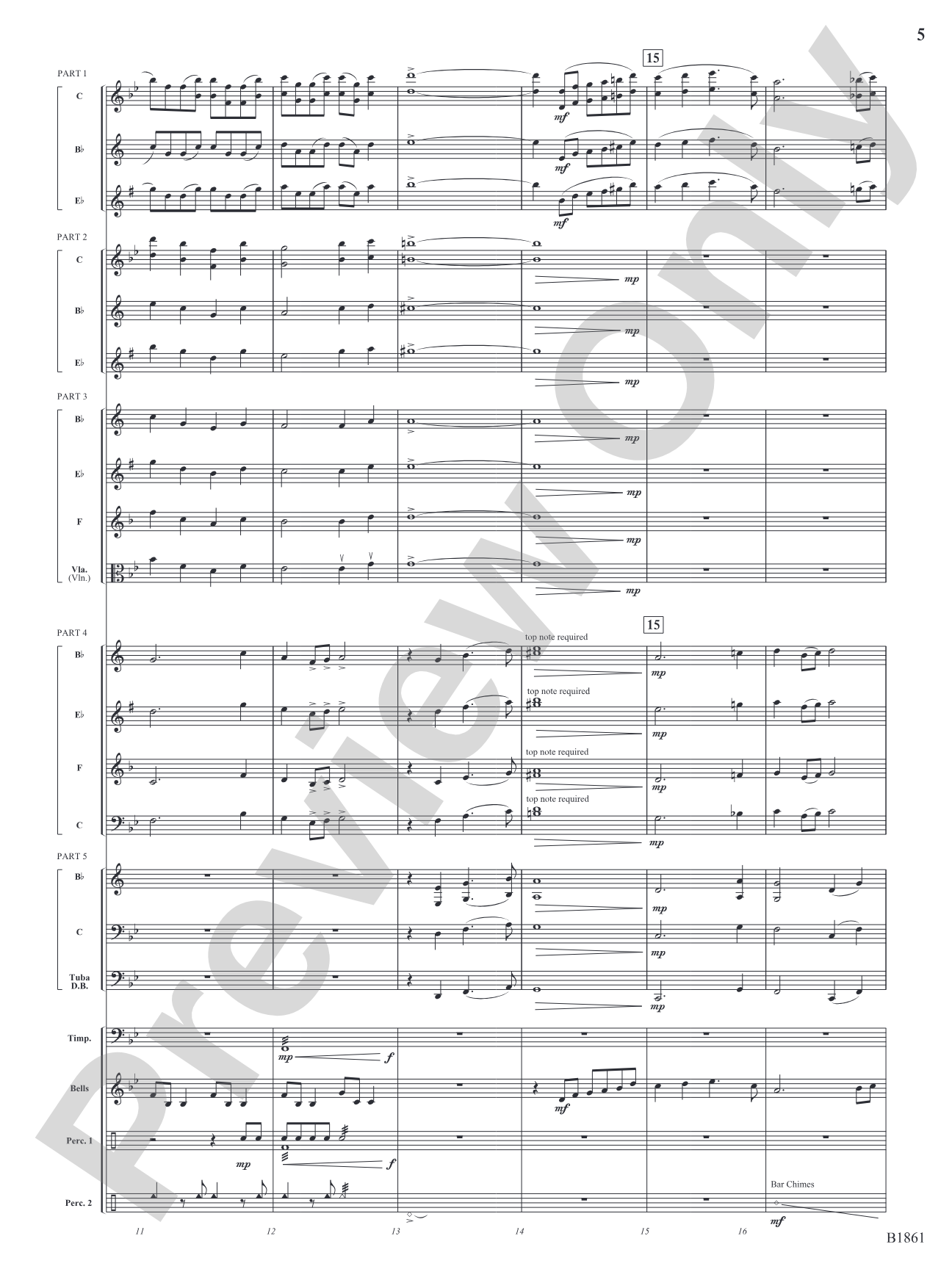 Flourishes!: Flexible Band/String Ensemble Score & Parts