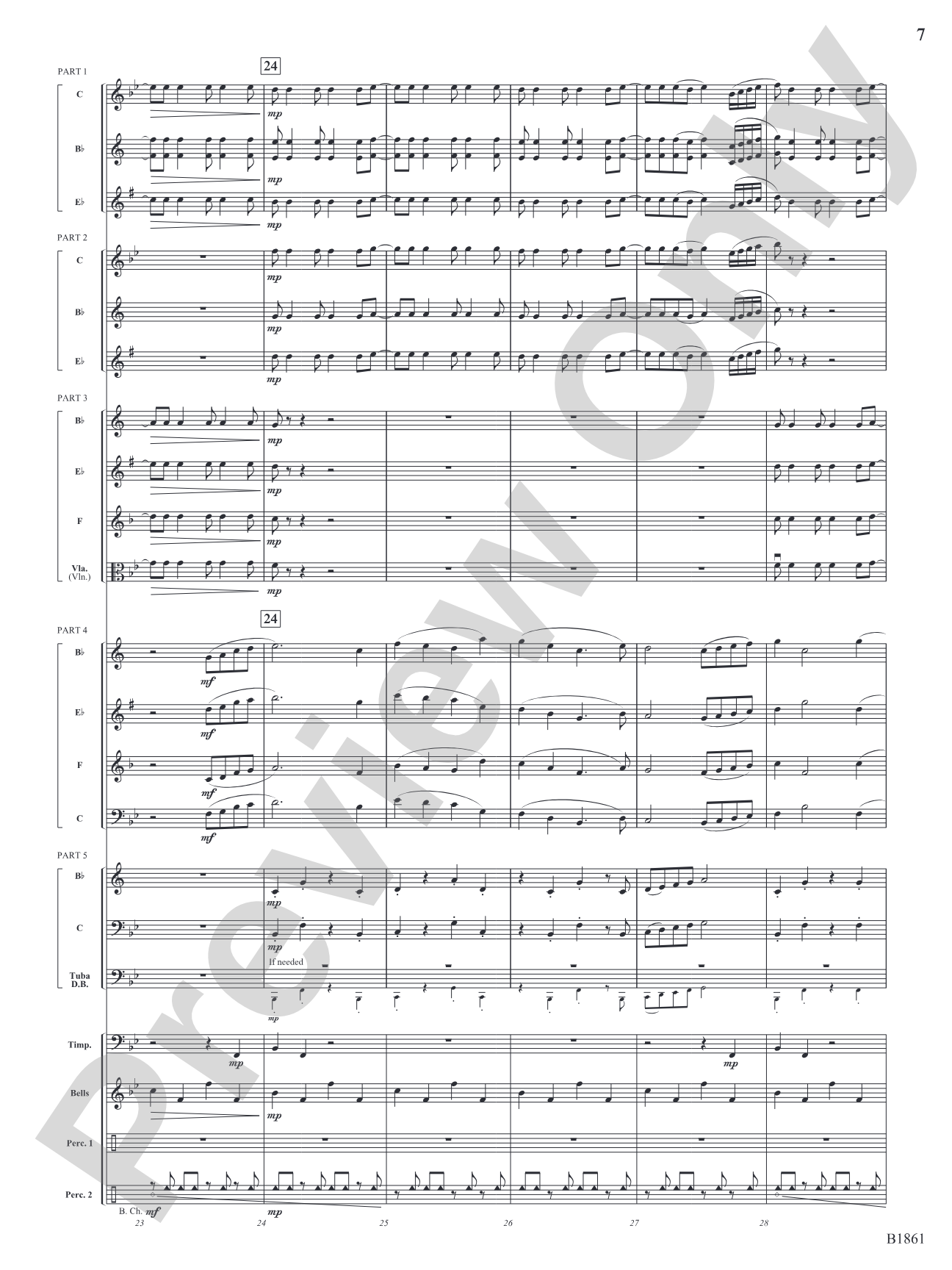 Flourishes!: Flexible Band/String Ensemble Score & Parts