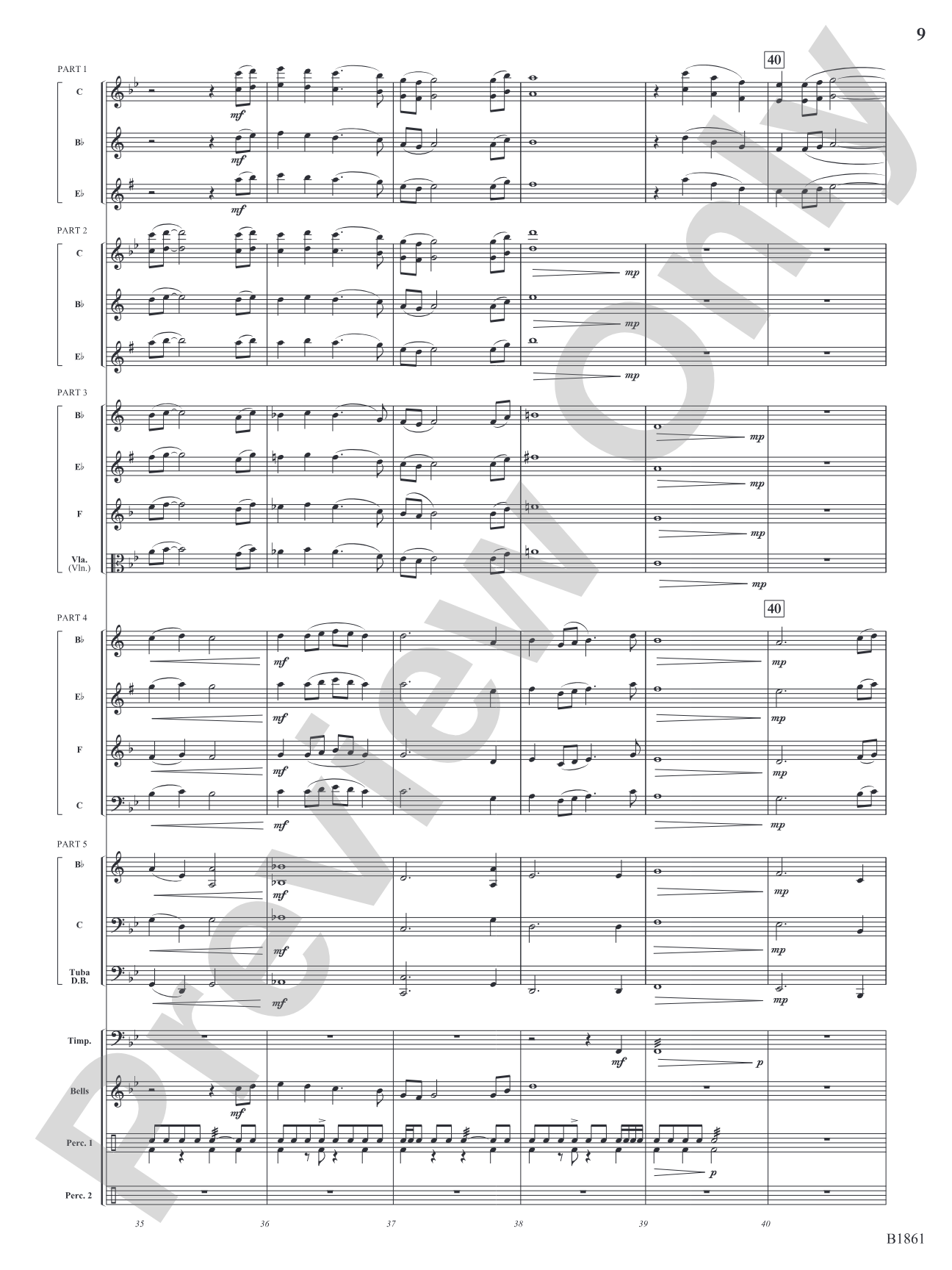 Flourishes!: Flexible Band/String Ensemble Score & Parts