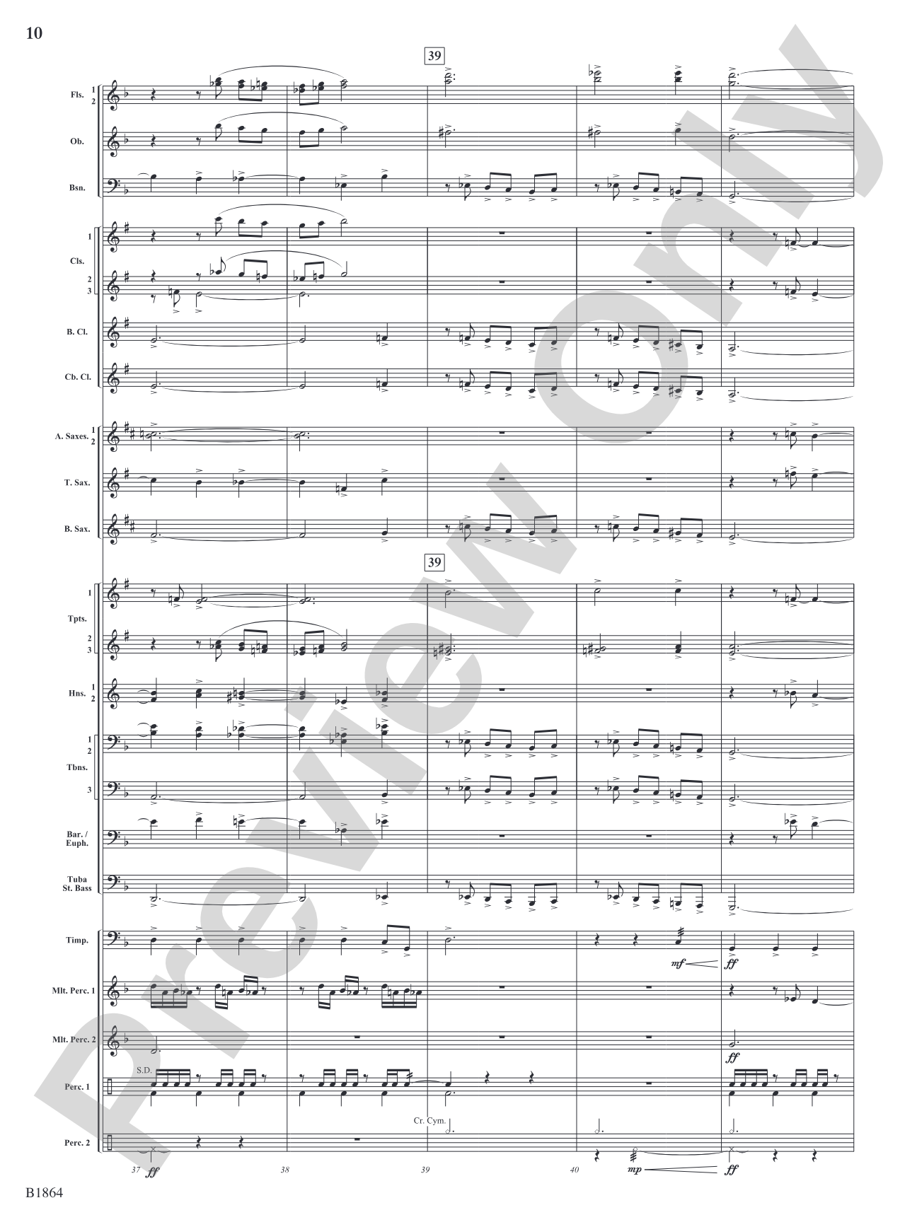 Unknown: Concert Band Conductor Score & Parts
