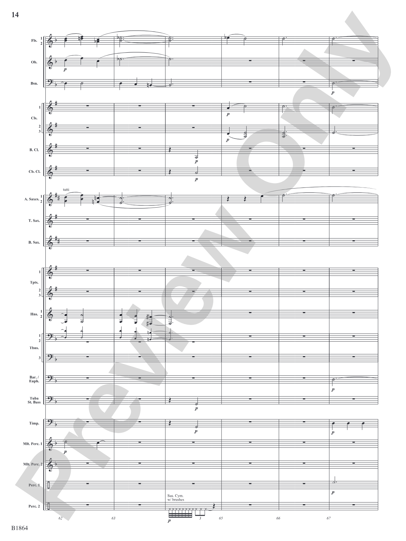 Unknown: Concert Band Conductor Score & Parts