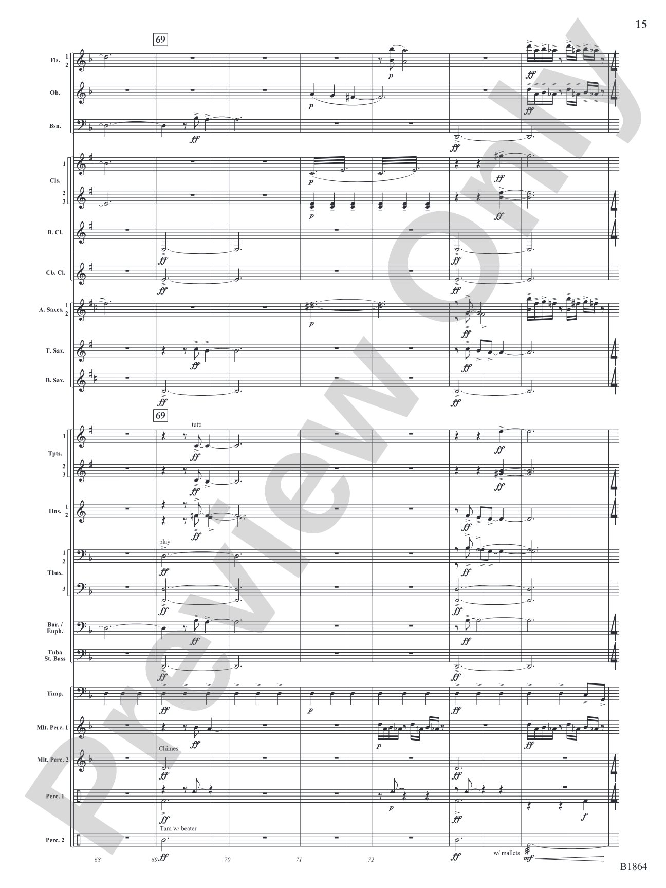 Unknown: Concert Band Conductor Score & Parts