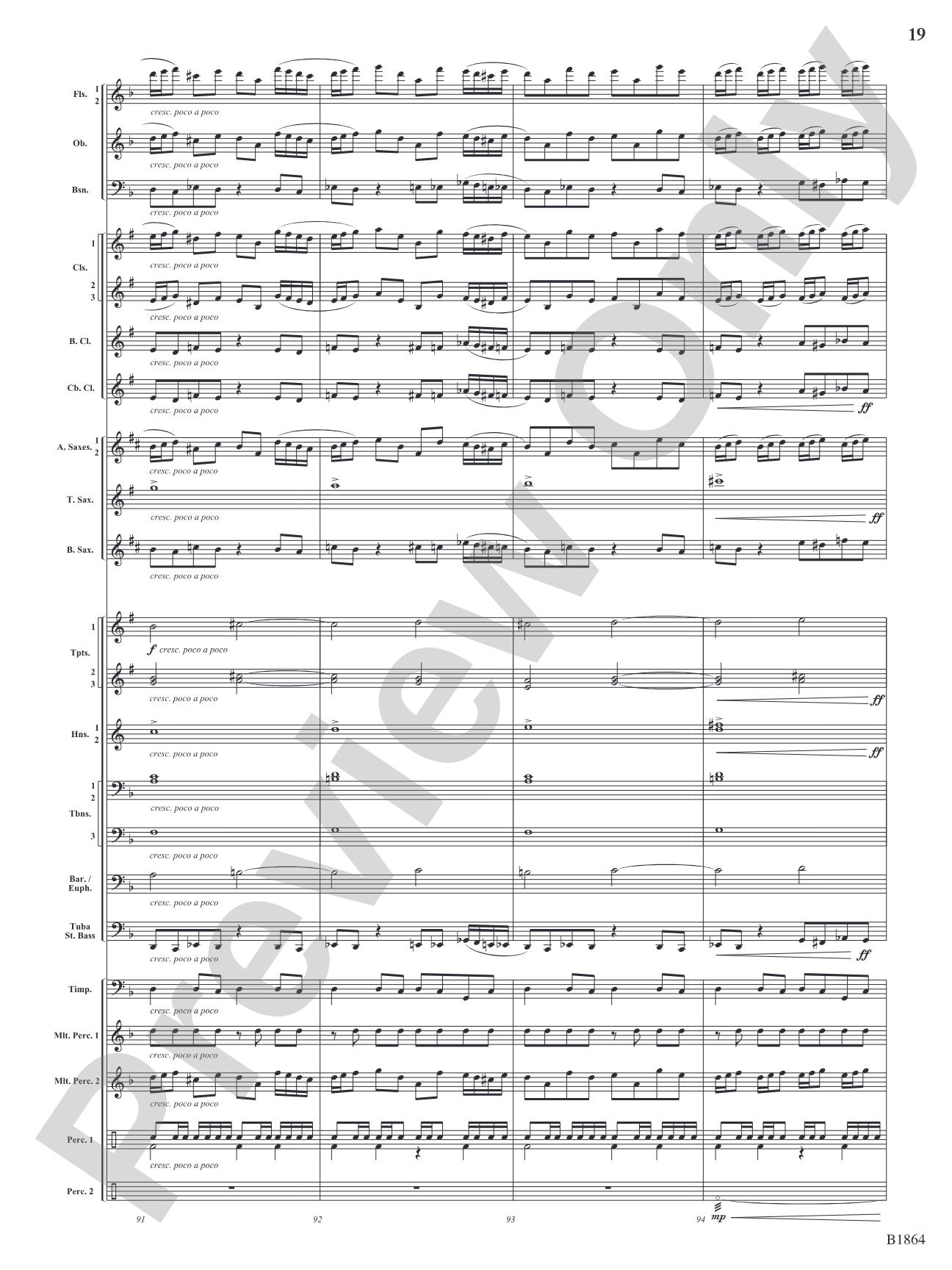 Unknown: Concert Band Conductor Score & Parts