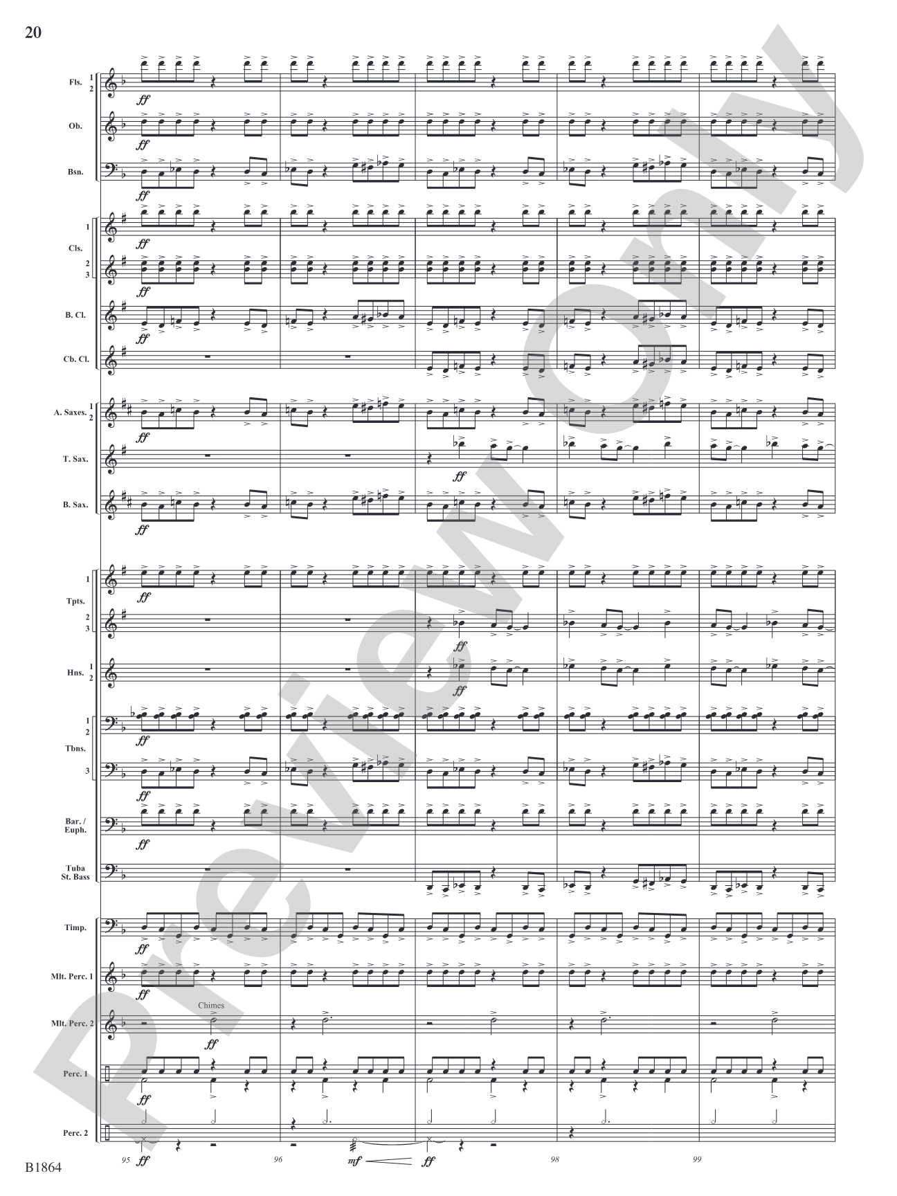 Unknown: Concert Band Conductor Score & Parts