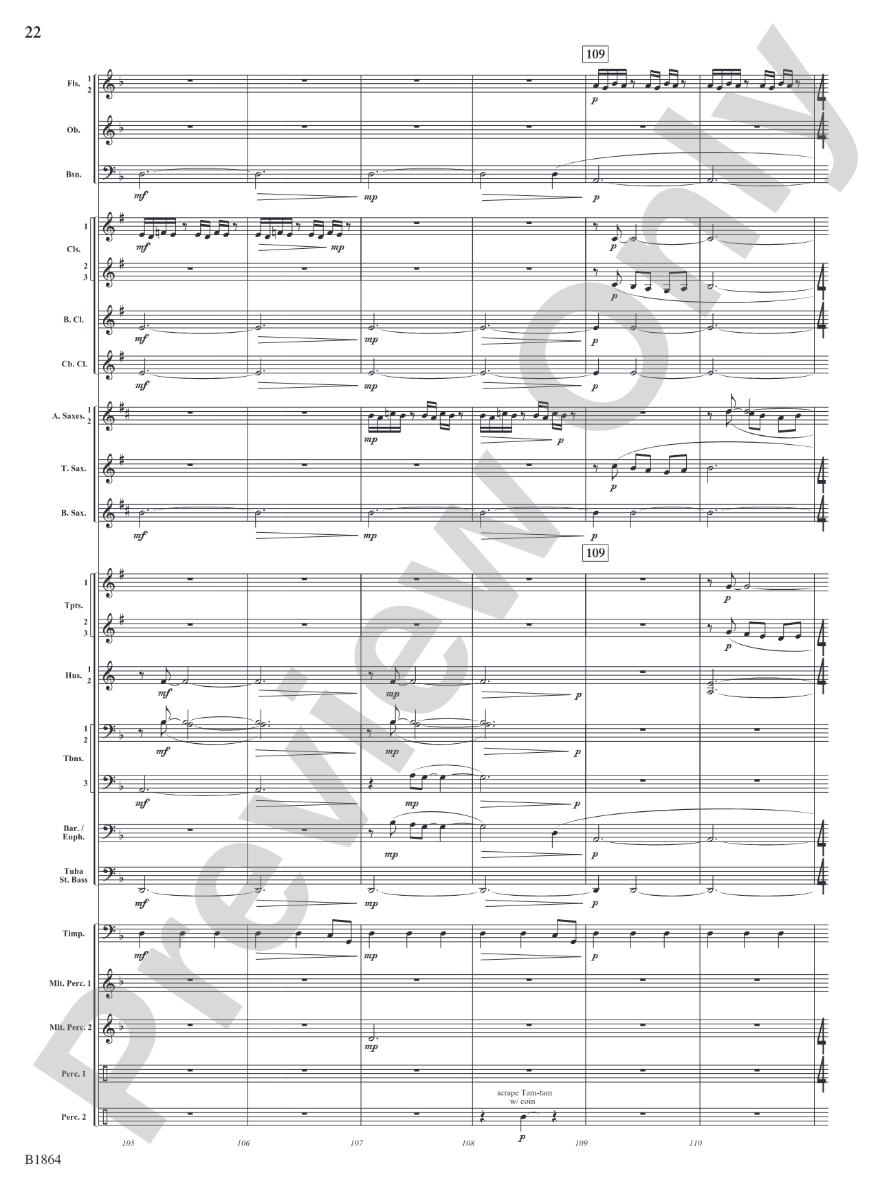 Unknown: Concert Band Conductor Score & Parts