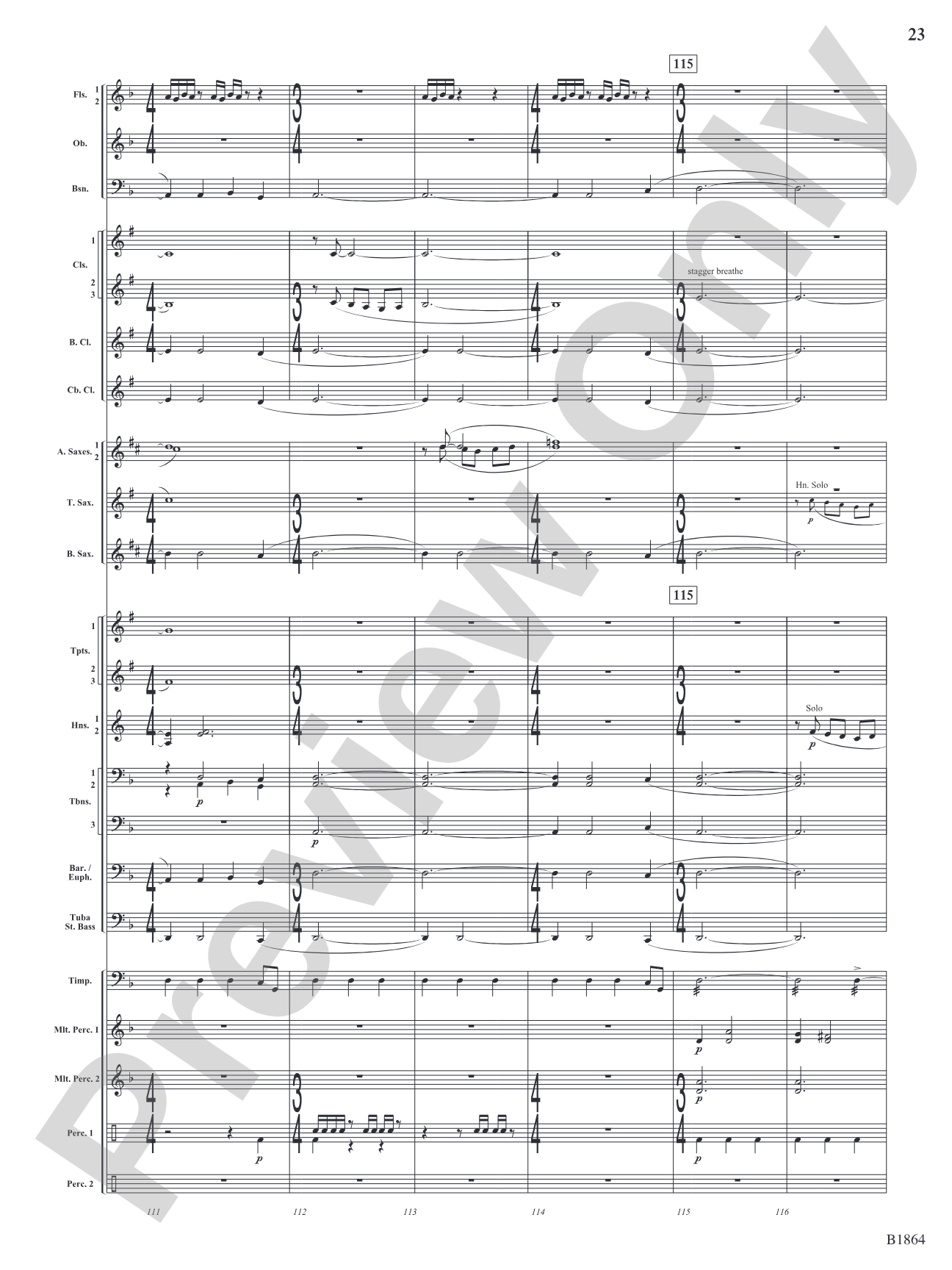 Unknown: Concert Band Conductor Score & Parts