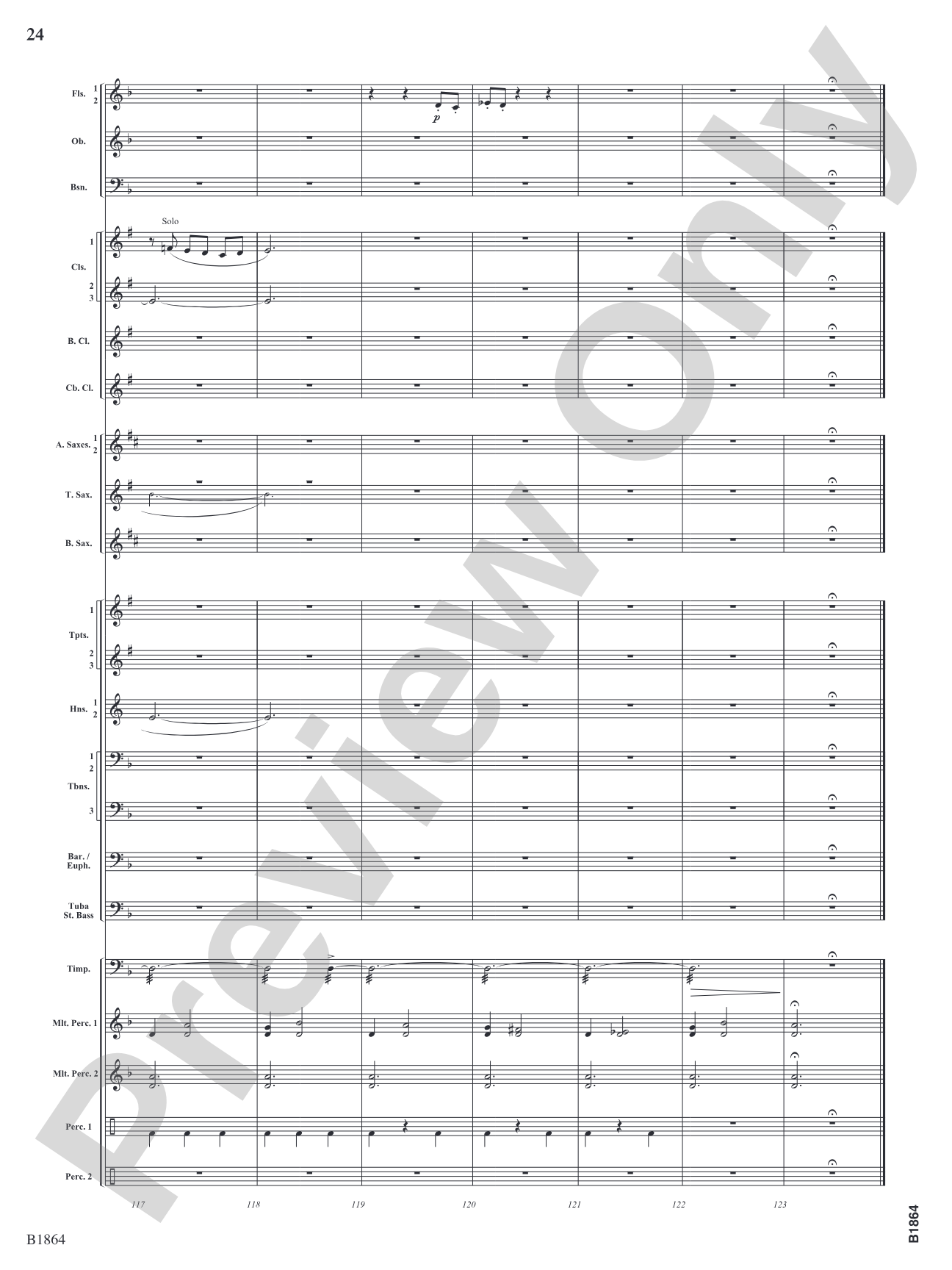 Unknown: Concert Band Conductor Score & Parts