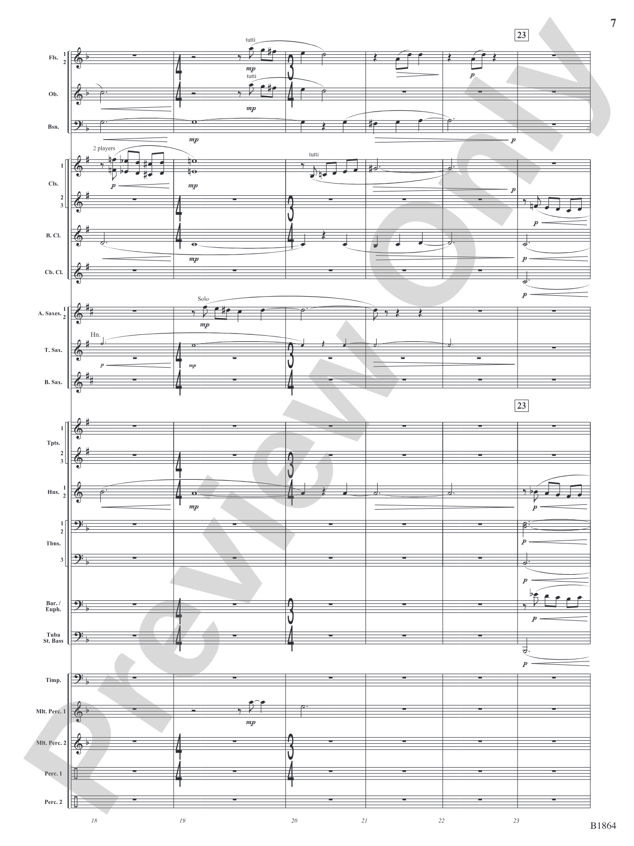 Unknown: Concert Band Conductor Score & Parts
