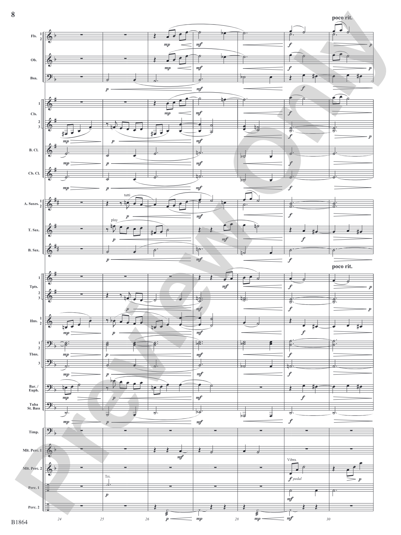 Unknown: Concert Band Conductor Score & Parts