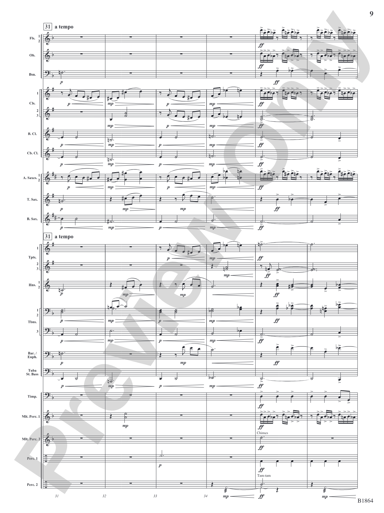 Unknown: Concert Band Conductor Score & Parts