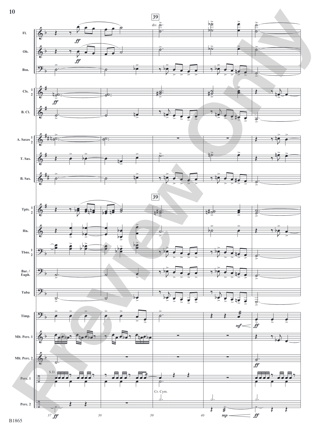 Unknown: Concert Band Conductor Score & Parts