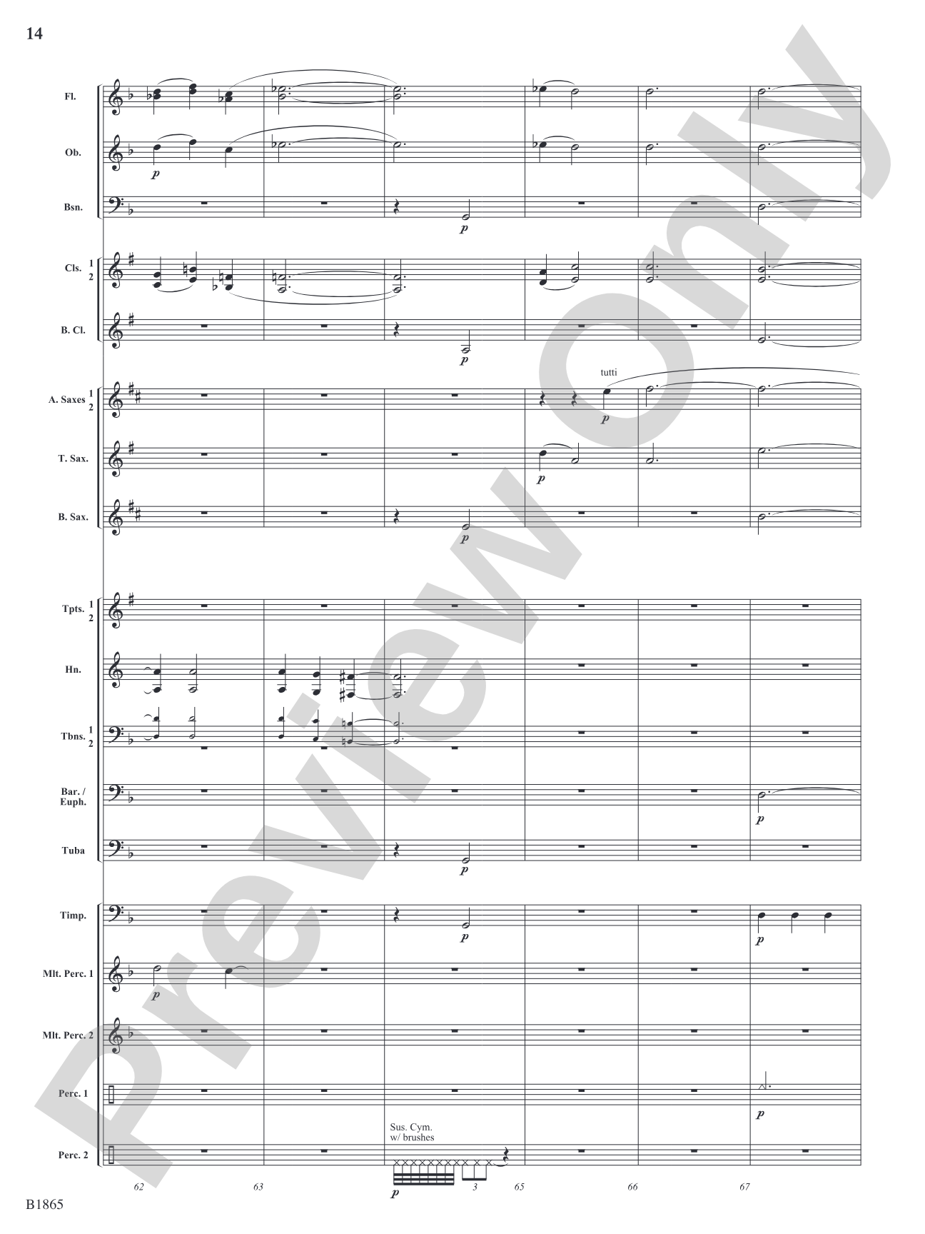 Unknown: Concert Band Conductor Score & Parts