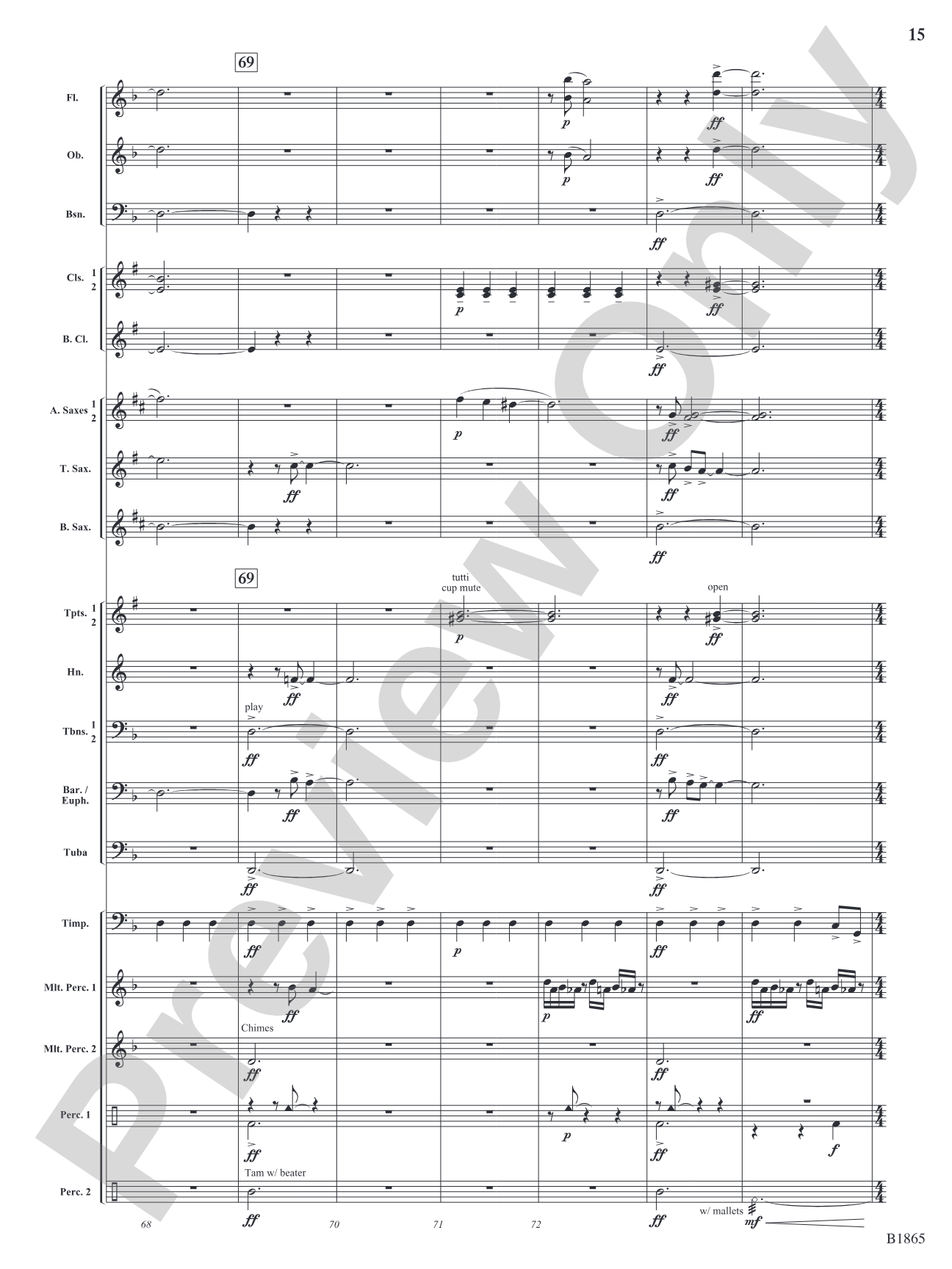 Unknown: Concert Band Conductor Score & Parts