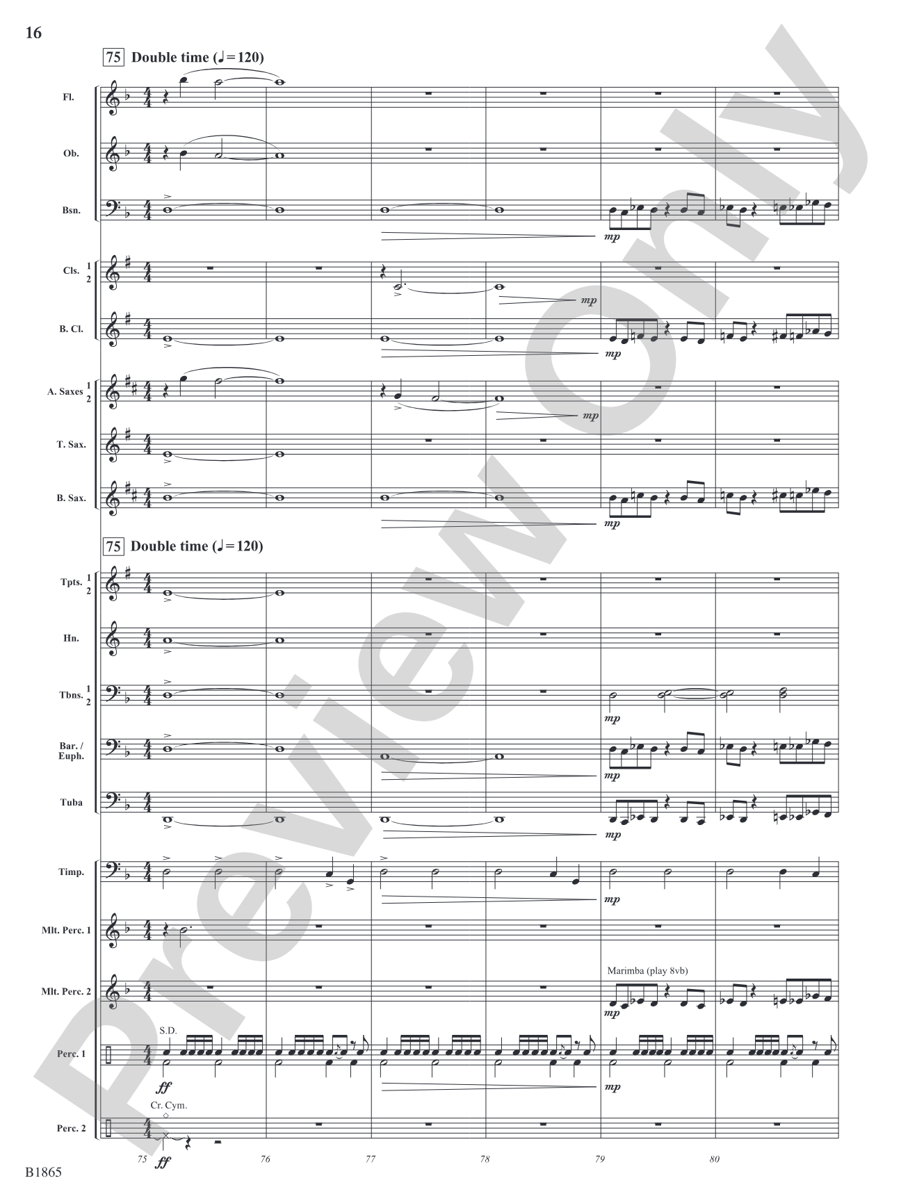 Unknown: Concert Band Conductor Score & Parts