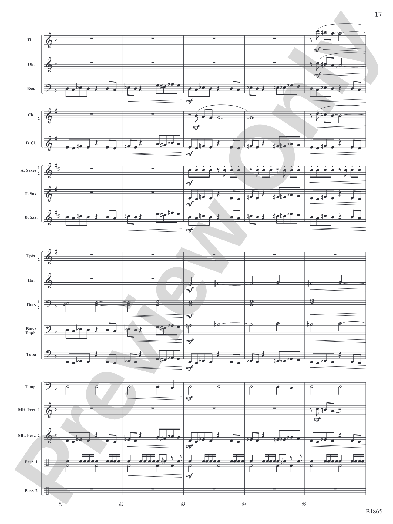 Unknown: Concert Band Conductor Score & Parts