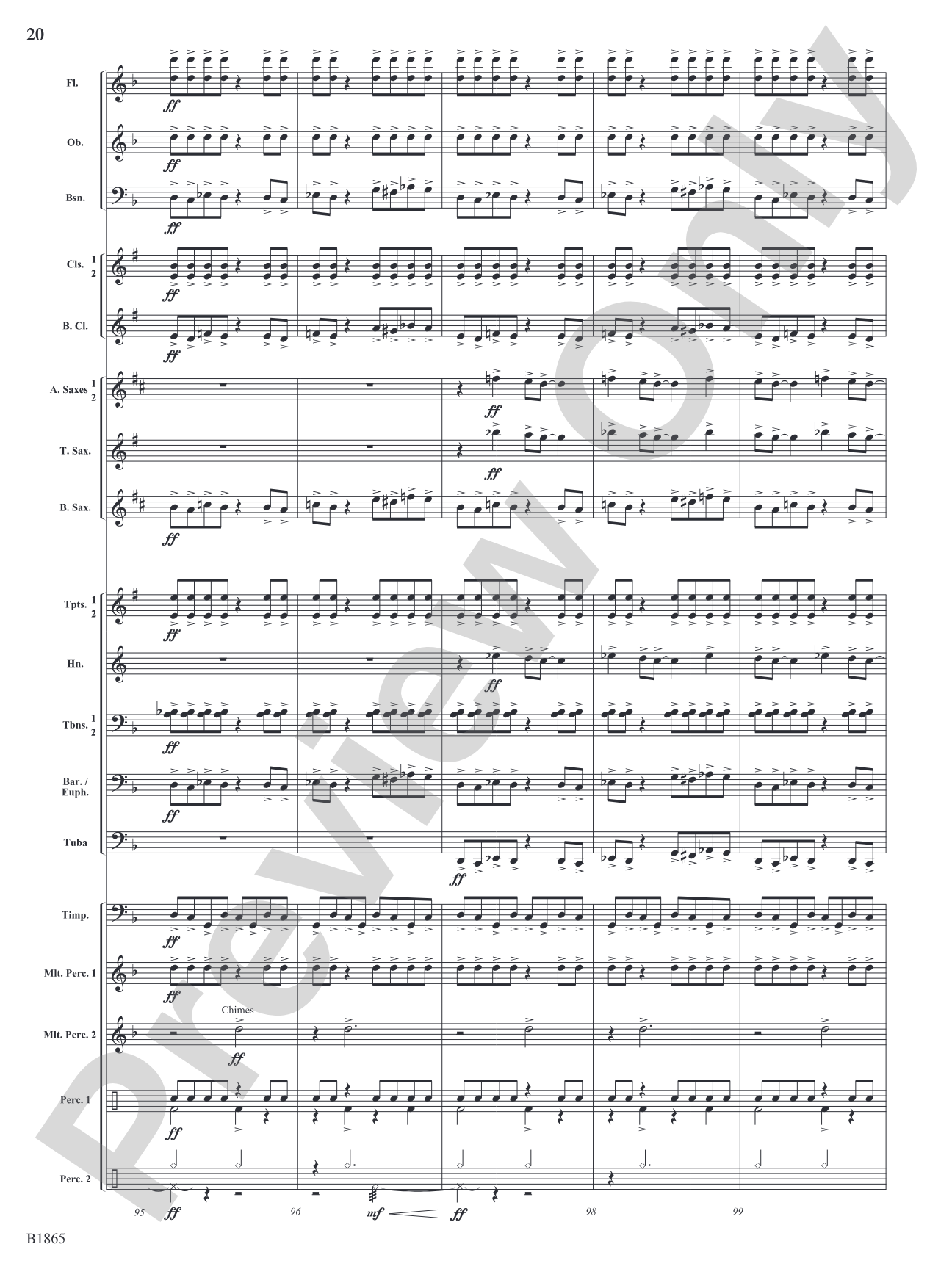 Unknown: Concert Band Conductor Score & Parts