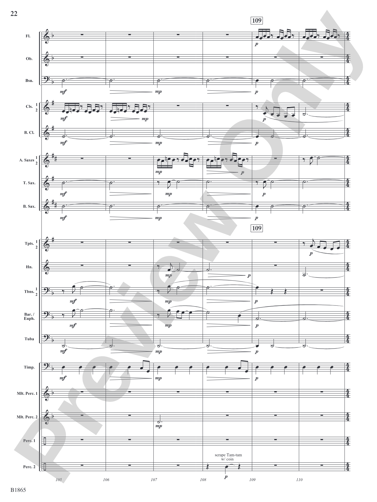 Unknown: Concert Band Conductor Score & Parts