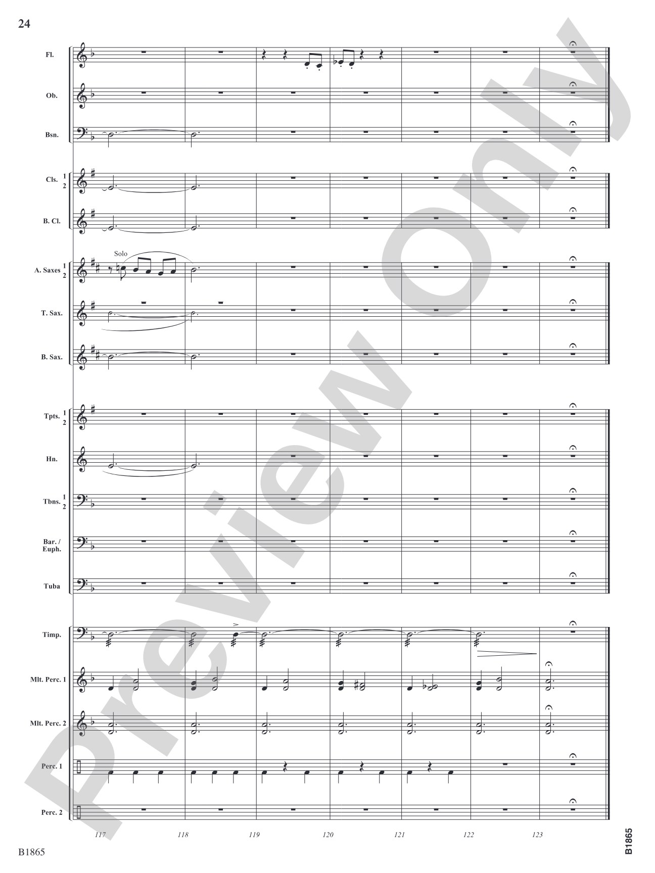 Unknown: Concert Band Conductor Score & Parts