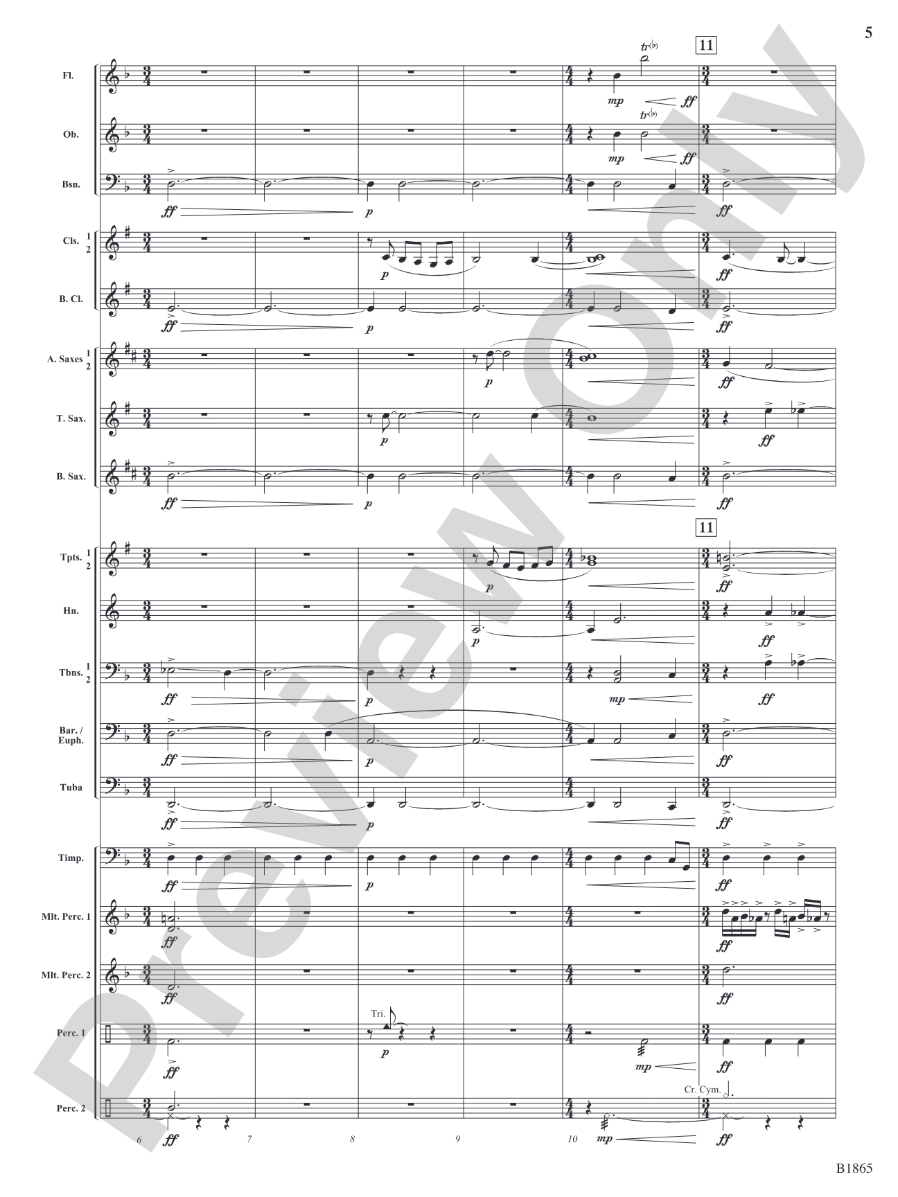 Unknown: Concert Band Conductor Score & Parts