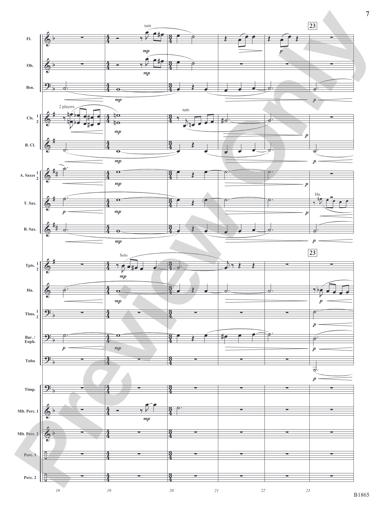 Unknown: Concert Band Conductor Score & Parts