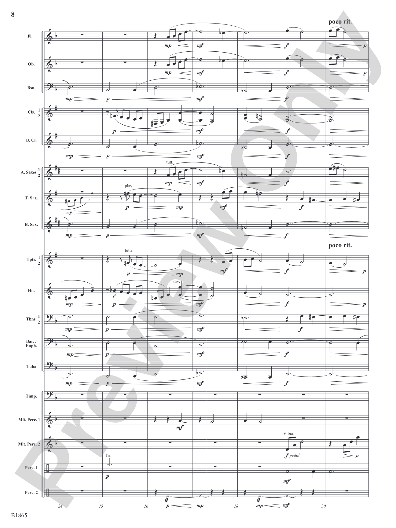 Unknown: Concert Band Conductor Score & Parts