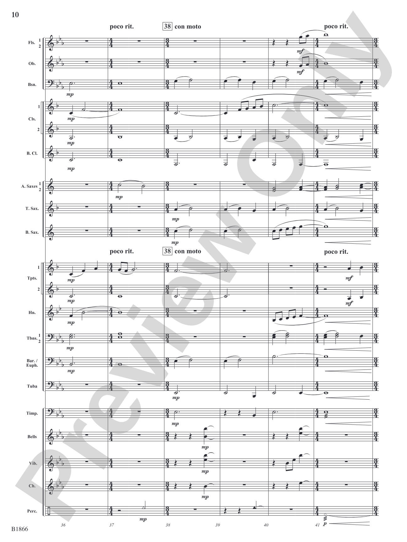 The Crystal Fountain: Concert Band Conductor Score & Parts