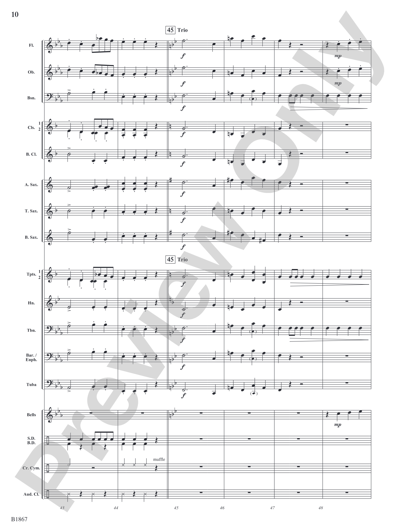 Radetzky March: Concert Band Conductor Score & Parts
