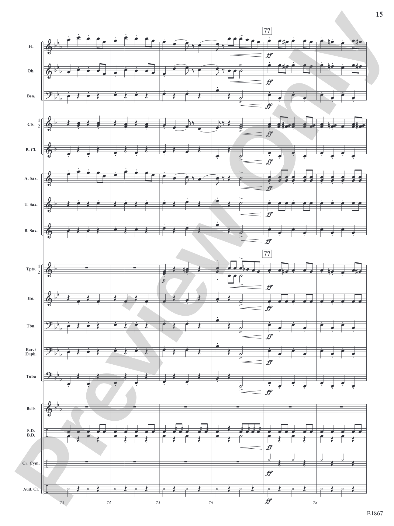 Radetzky March: Concert Band Conductor Score & Parts