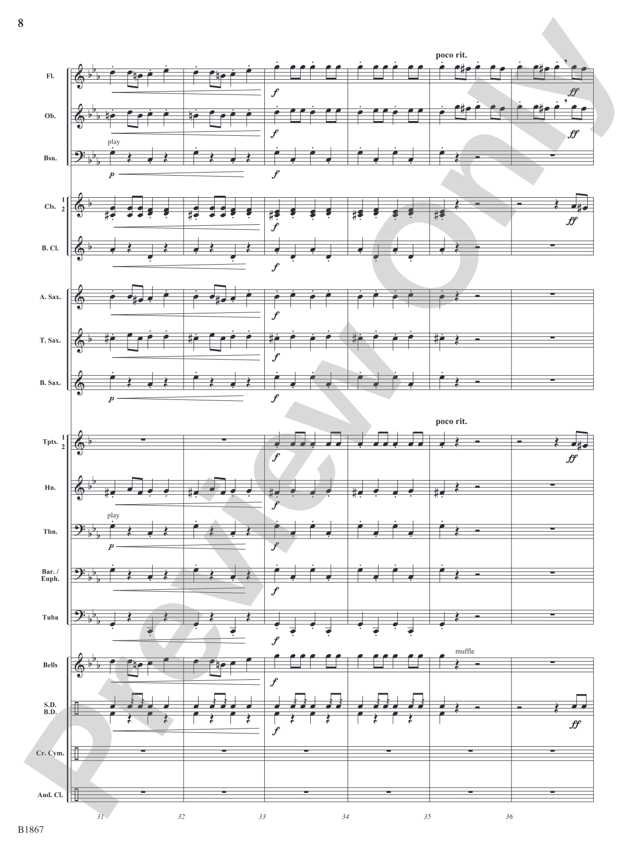 Radetzky March: Concert Band Conductor Score & Parts