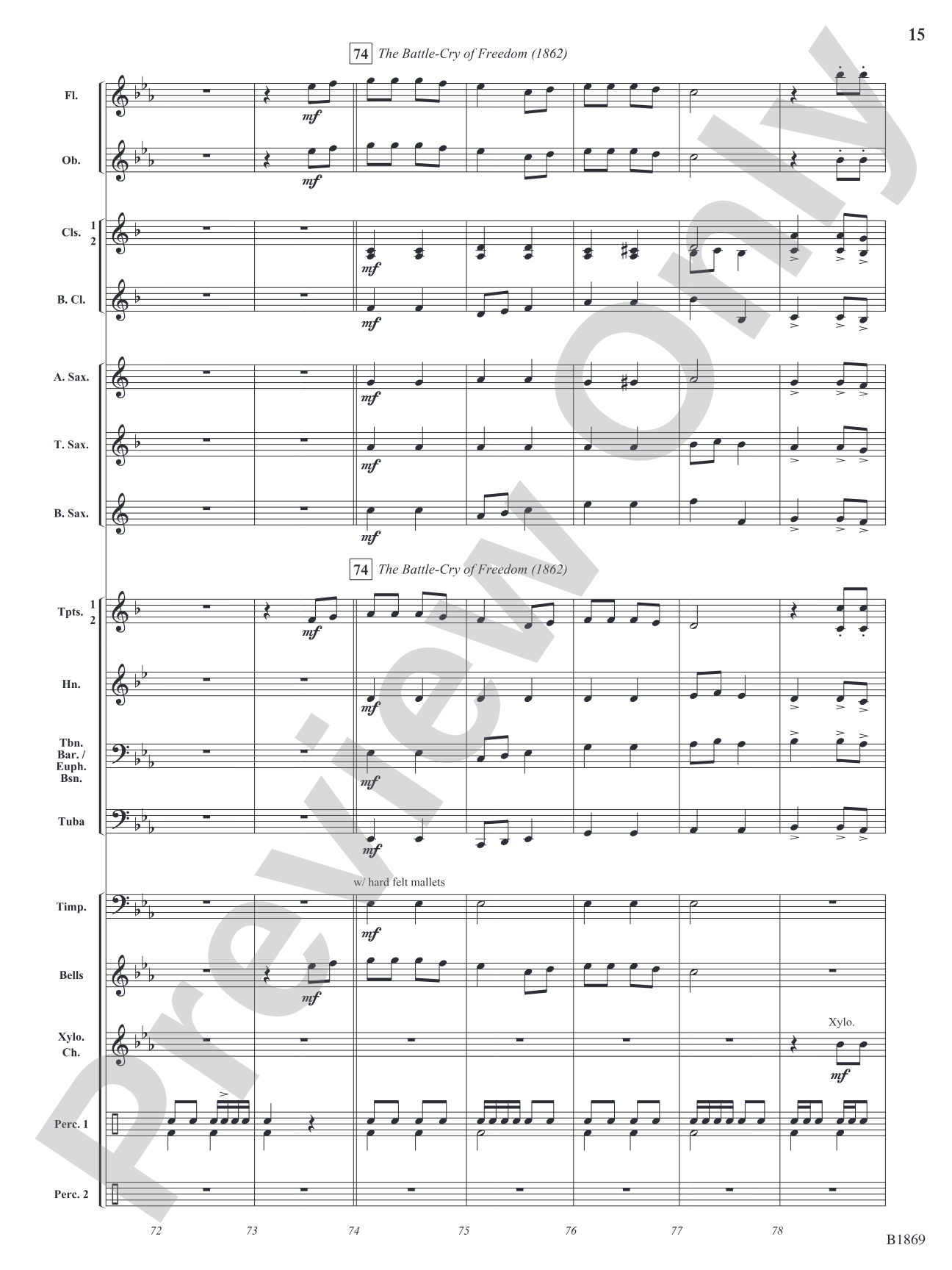 Civil War Roundtable: Concert Band Conductor Score & Parts