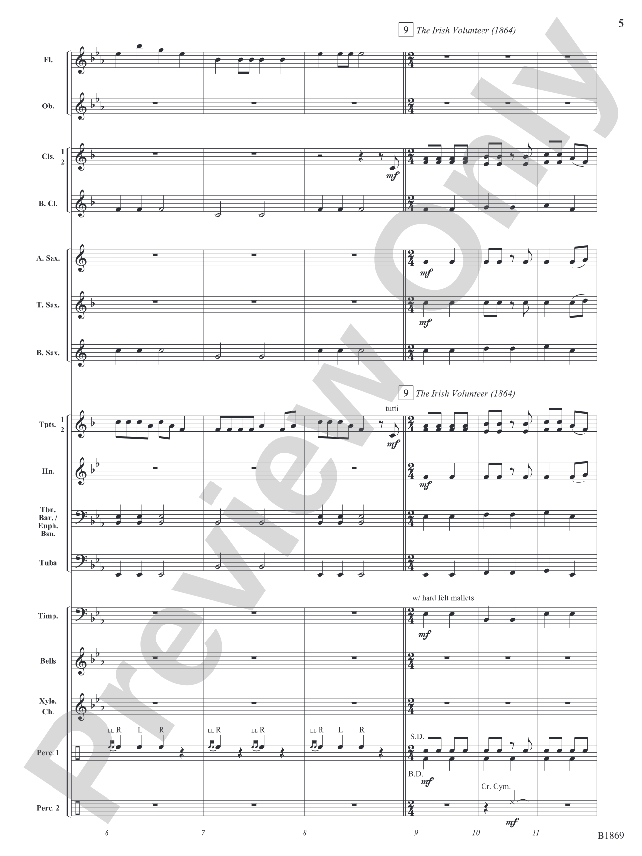 Civil War Roundtable: Concert Band Conductor Score & Parts