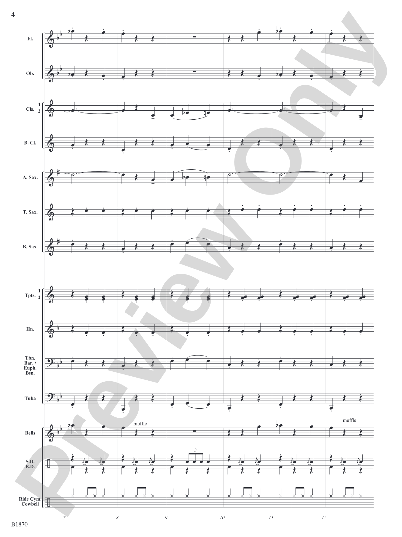 The Bluesy Danube: Concert Band Conductor Score & Parts