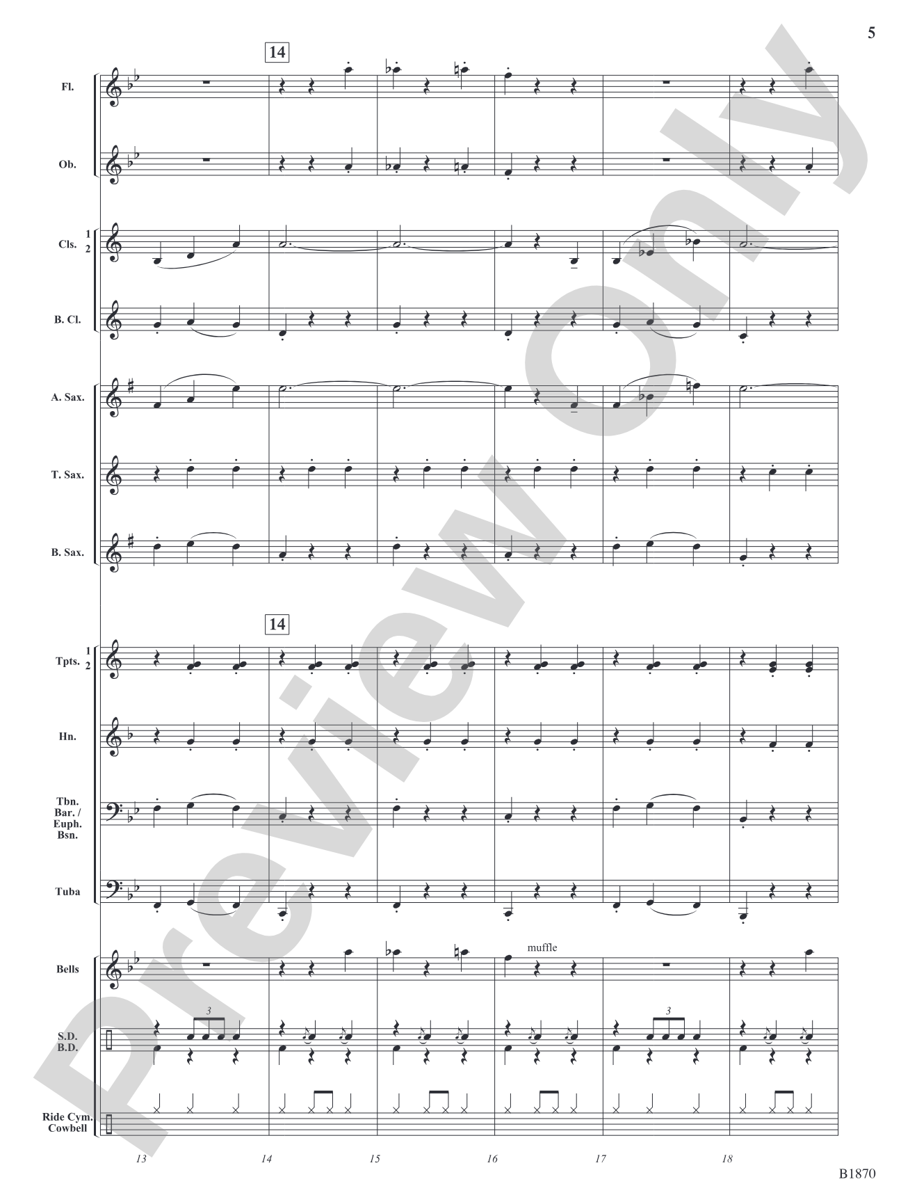 The Bluesy Danube: Concert Band Conductor Score & Parts