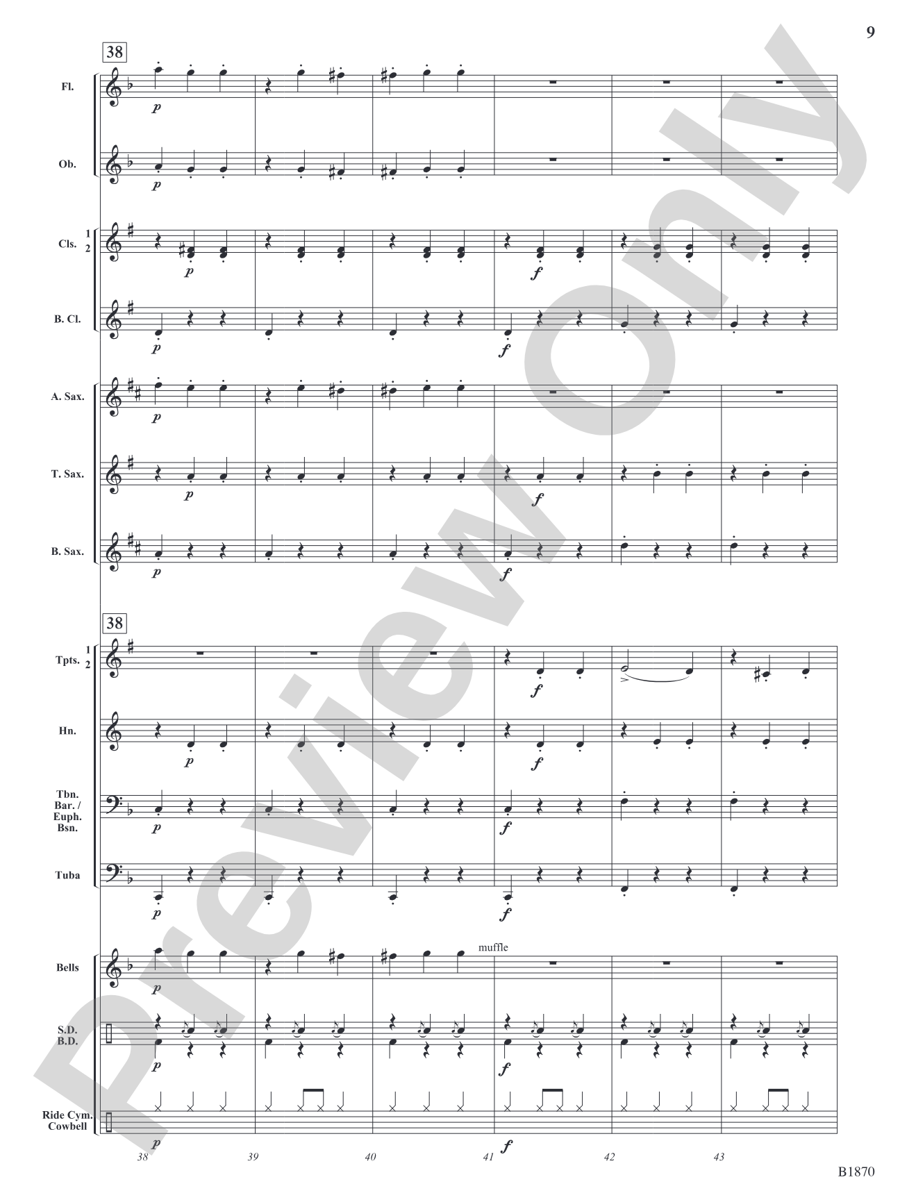 The Bluesy Danube: Concert Band Conductor Score & Parts