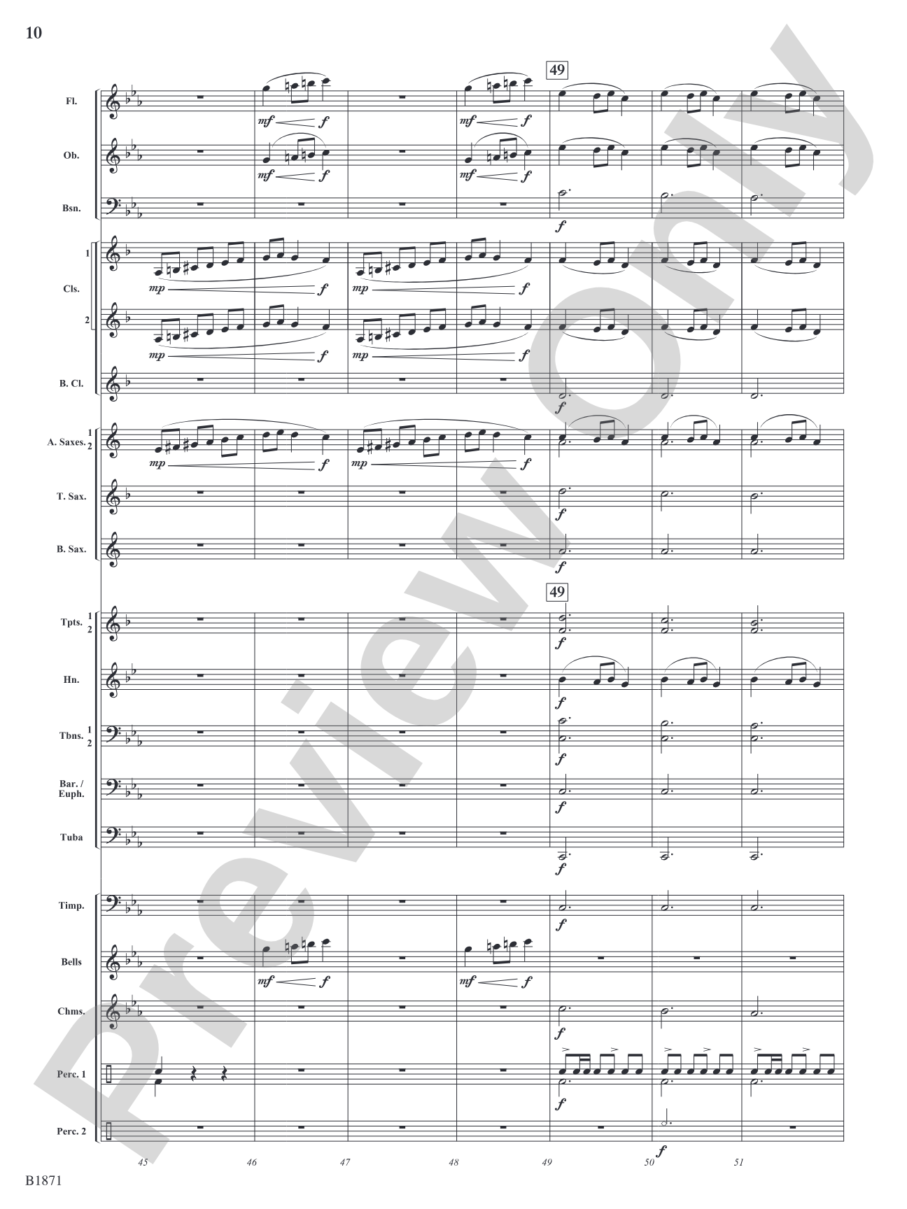 A Bellistic Christmas: Concert Band Conductor Score & Parts