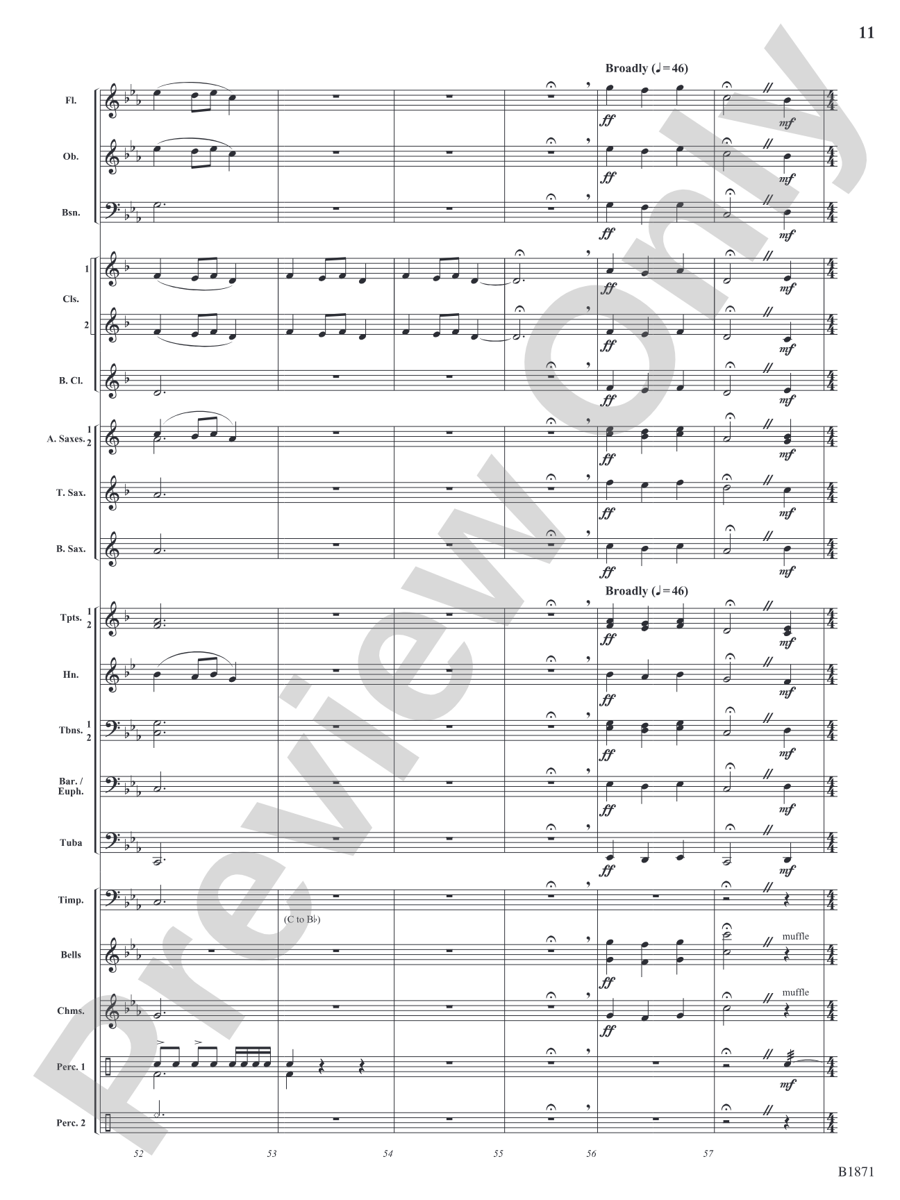 A Bellistic Christmas: Concert Band Conductor Score & Parts