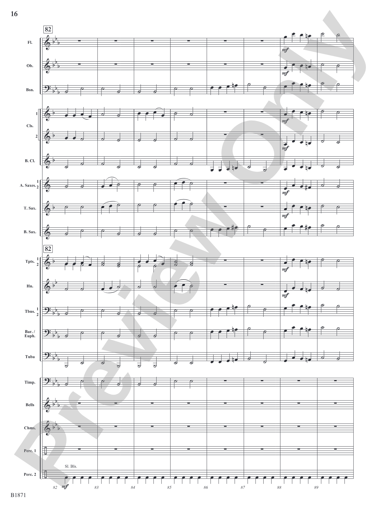 A Bellistic Christmas: Concert Band Conductor Score & Parts